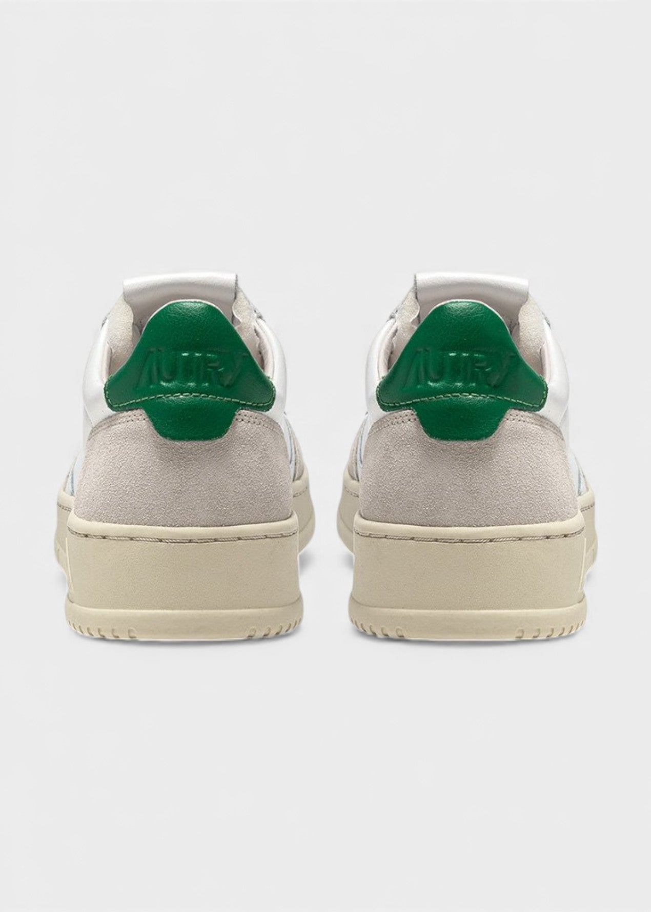 AULM-LS23 SNEAKERS MEDALIST LEATHER/SUEDE WHITE/AMAZON