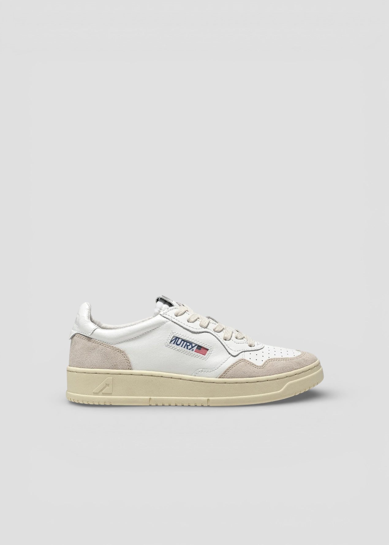 AULW-LS33 SNEAKERS DONNA MEDALIST LEATHER/SUEDE WHITE