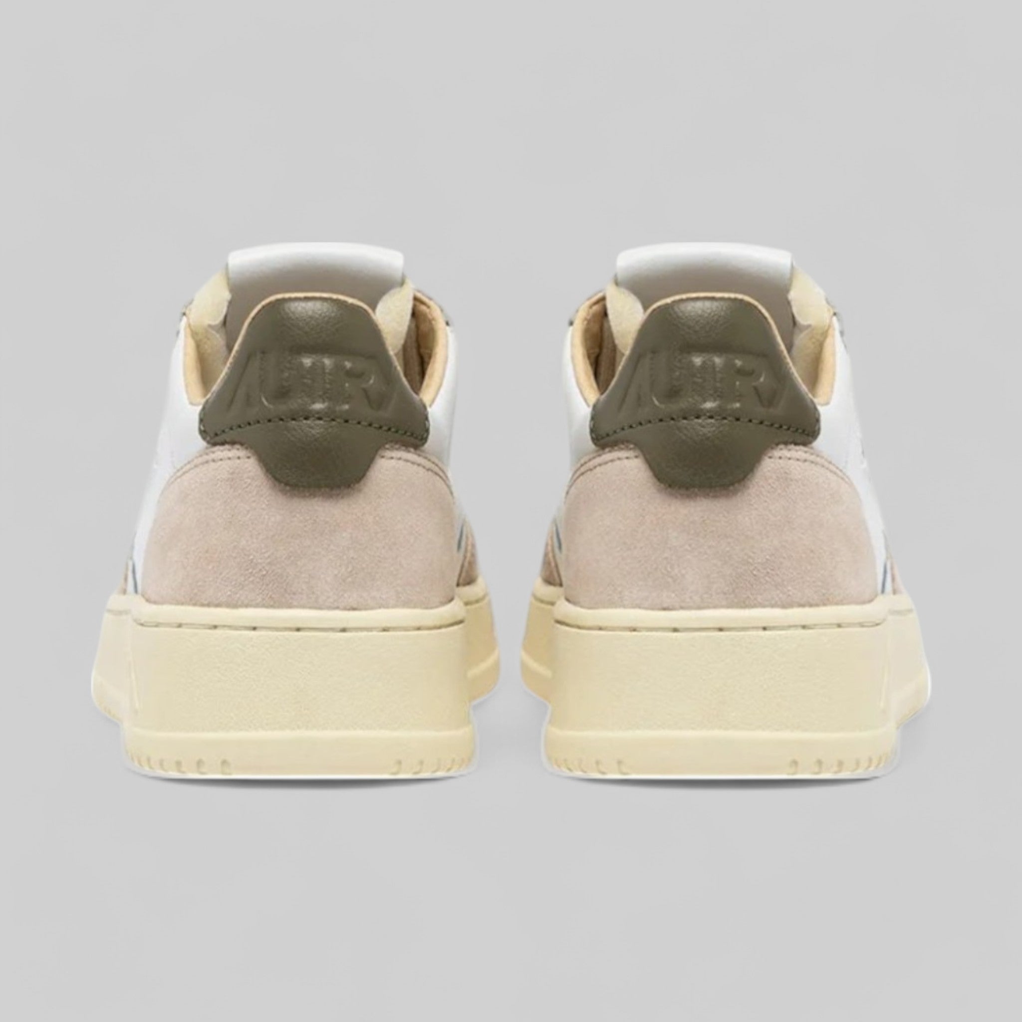 SNEAKERS AULM-LS77 MEDALIST LOW LEAT/SUEDE WHT/CVRT GR