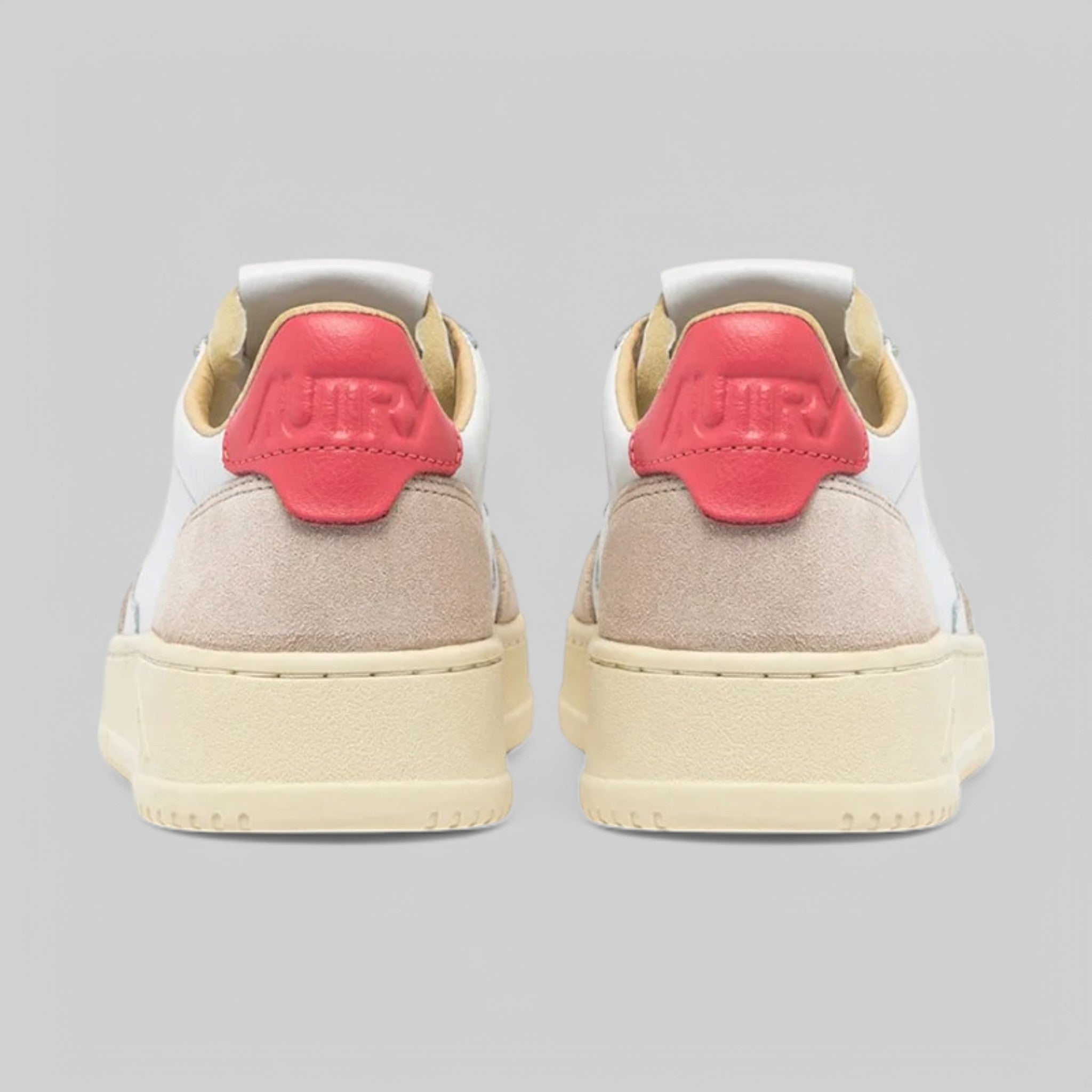 SNEAKERS AULW-LS78 MEDALIST LOW IN LEAT/SUEDE WHT/TEAROSE