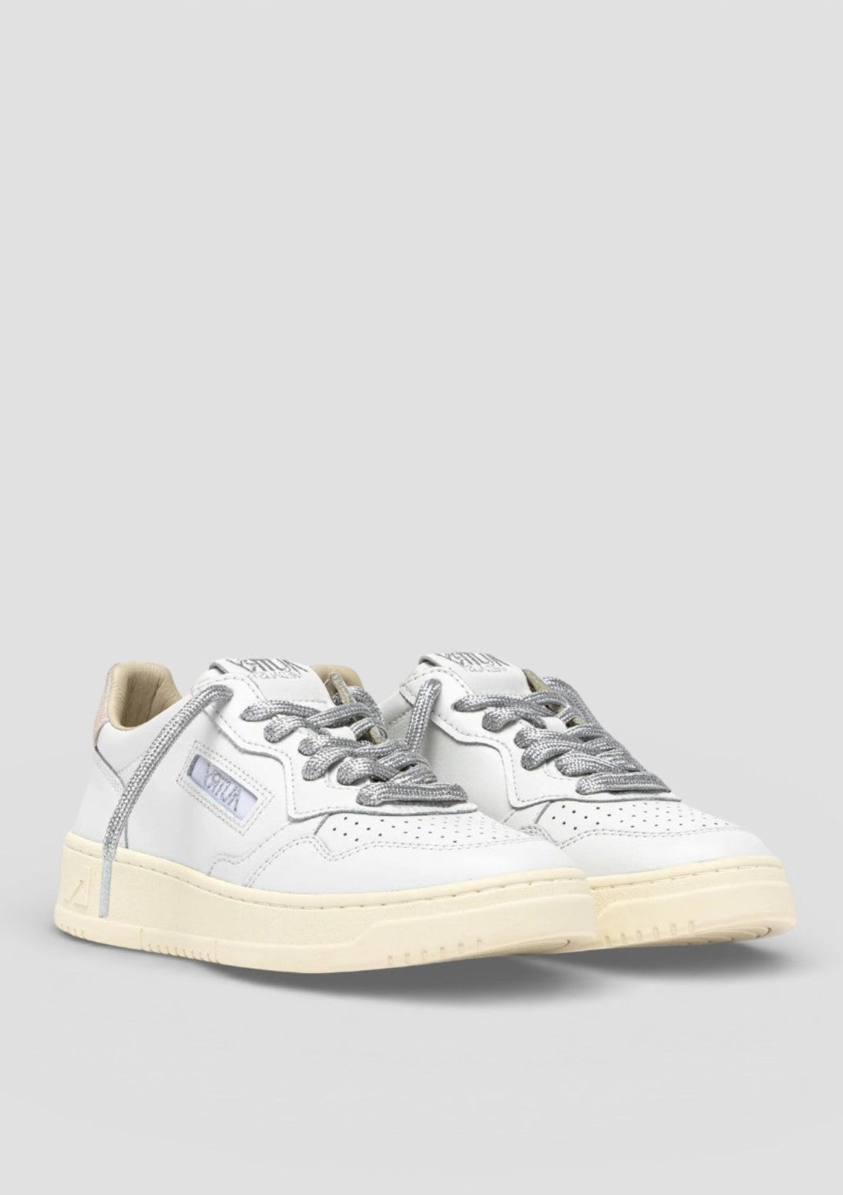AULW-SW02 SNEAKERS DONNA MEDALIST LEATHER/SWOLL WHITE/SILVER