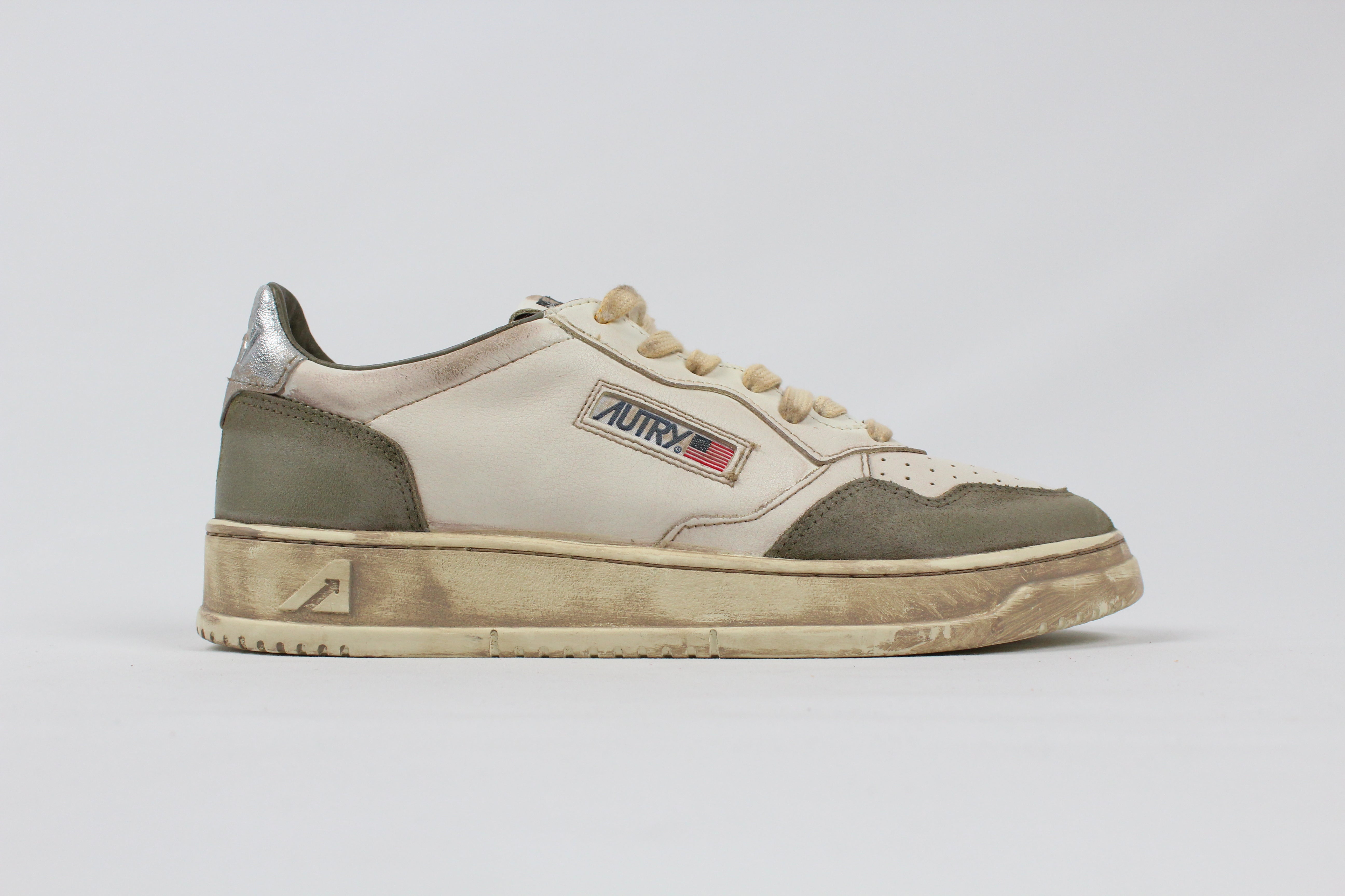 FW25 AVLM-LS10 SNEAKERS SUP VINT LEAT/SUEDE LIZARD/SILV