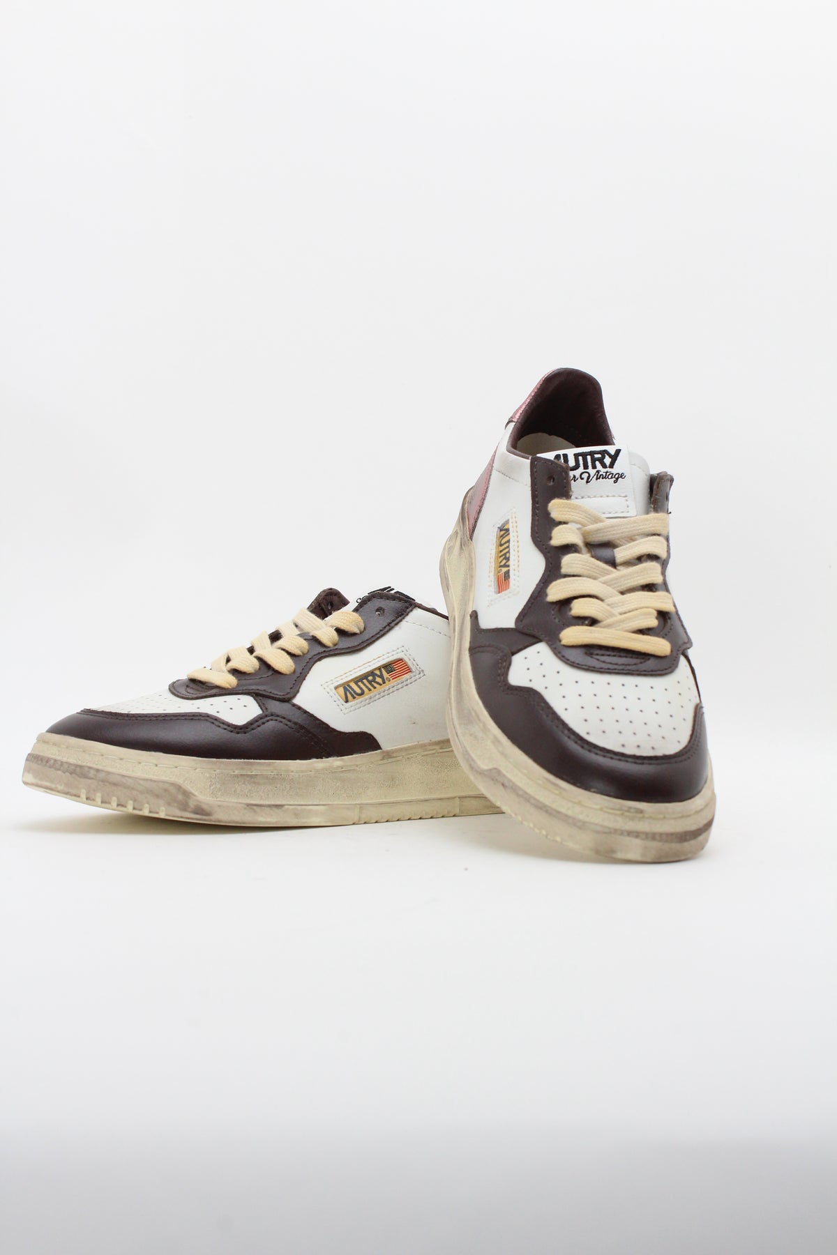 AVLW SV62 SCARPE DONNA SV62 PELLE/PELLE BIANCA/HOT FUDGE/PEONIA