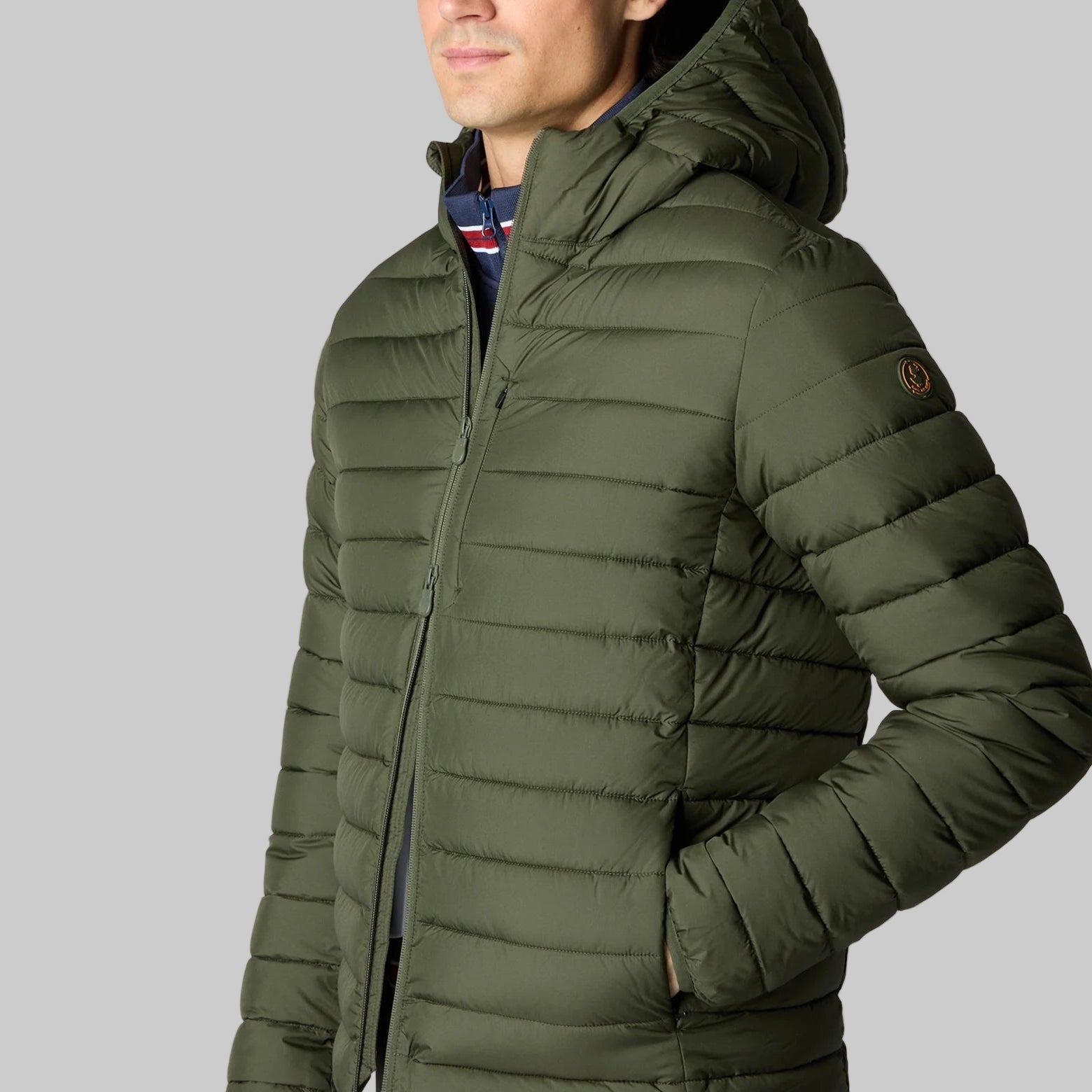 FW25-D31273M MIRO21 PIUMINO ANIMAL FREE UOMO MOD. JUNCUS VERDE OLIVA