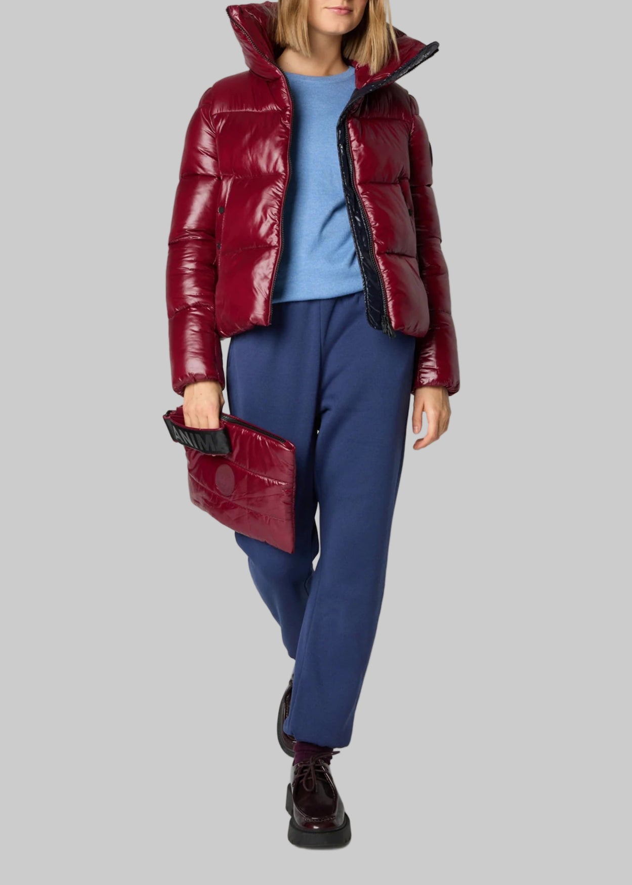 FW25-D39370W LOVE21 PIUMINO DONNA ANIMAL-FREE MOD. ISLA BORDEAUX