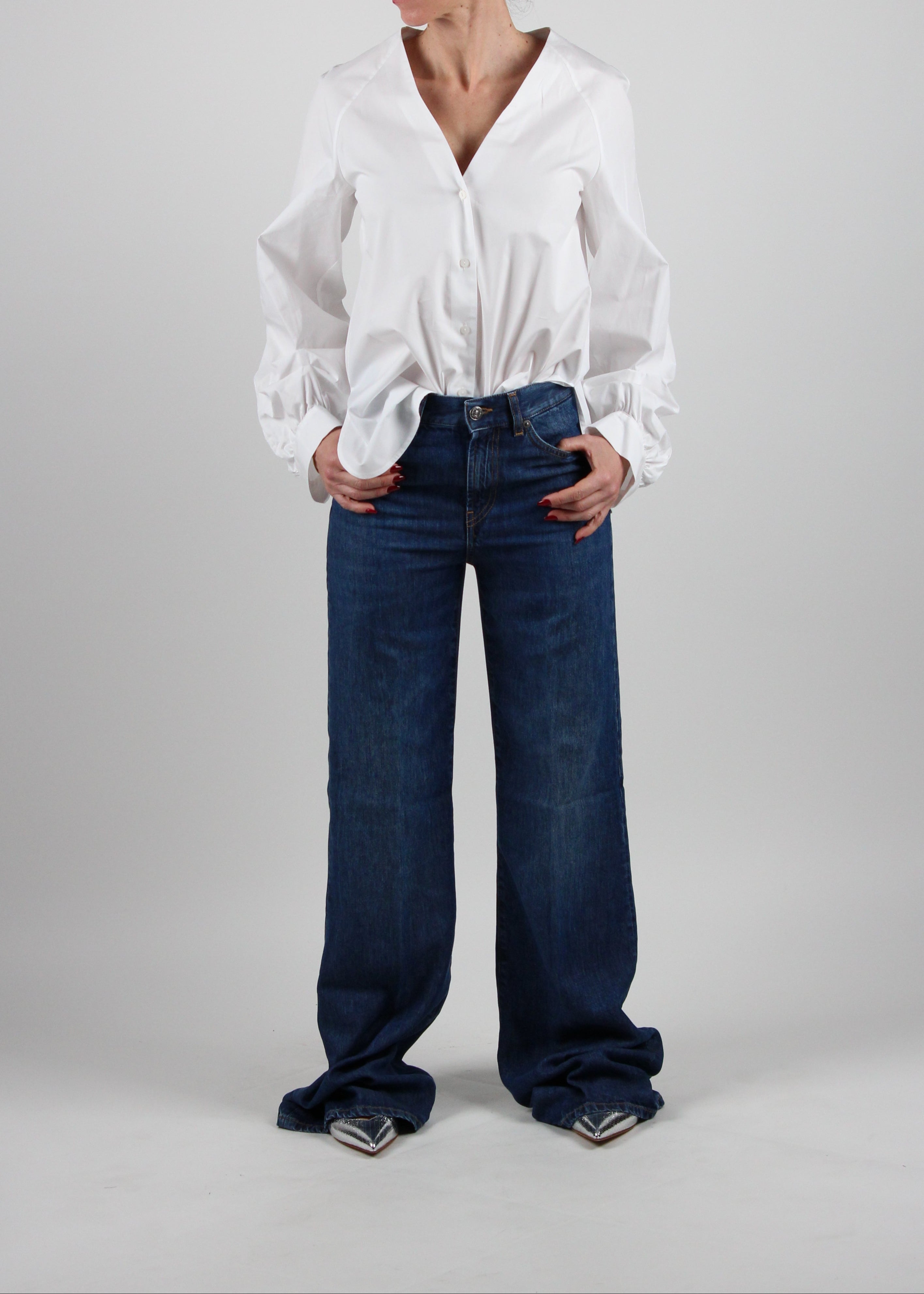 SS25 DC394-PF0010-XXX-000 CAMICIA REGULAR IN POPELINE