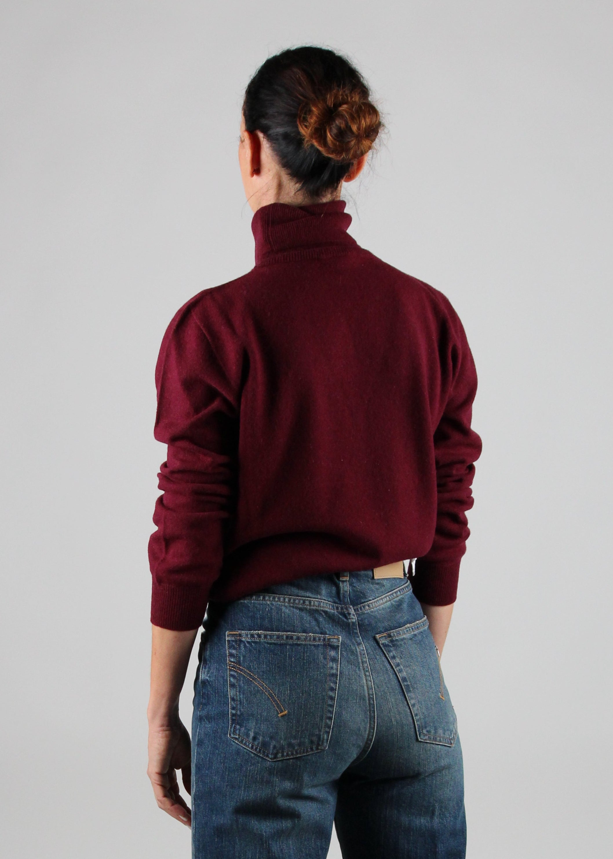 FW25-2511-05-870 MAGLIA DOLCE VITA SEAMLESS IN LANA E CASHMERE COLORE BACCA