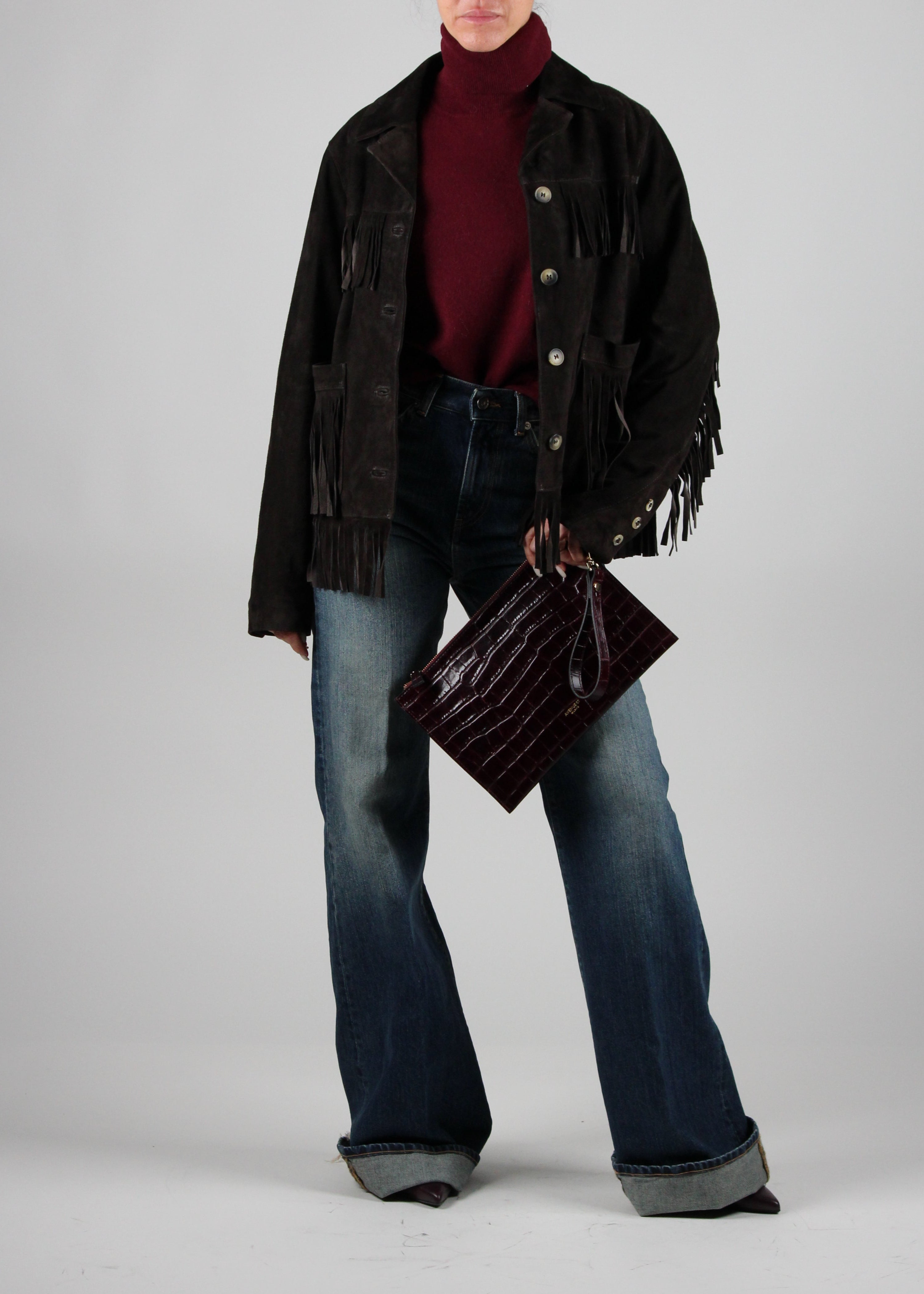 FW25-DP619-DFE313D-LL3-800. JEANS AMBER WIDE LEG IN DENIM FISSO
