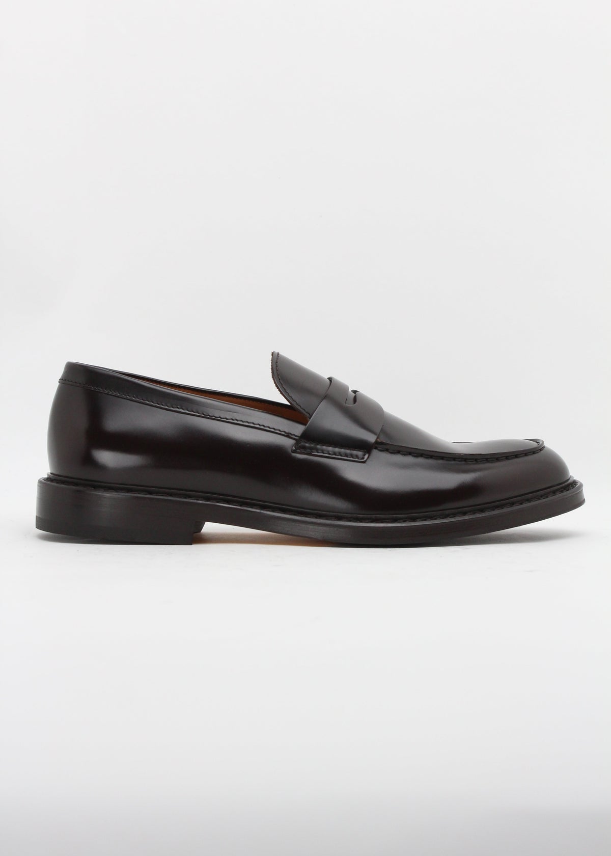 DU2528SIEWUF007TM02 MOCASSINO PENNY IN PELLE MARRONE-EBANO