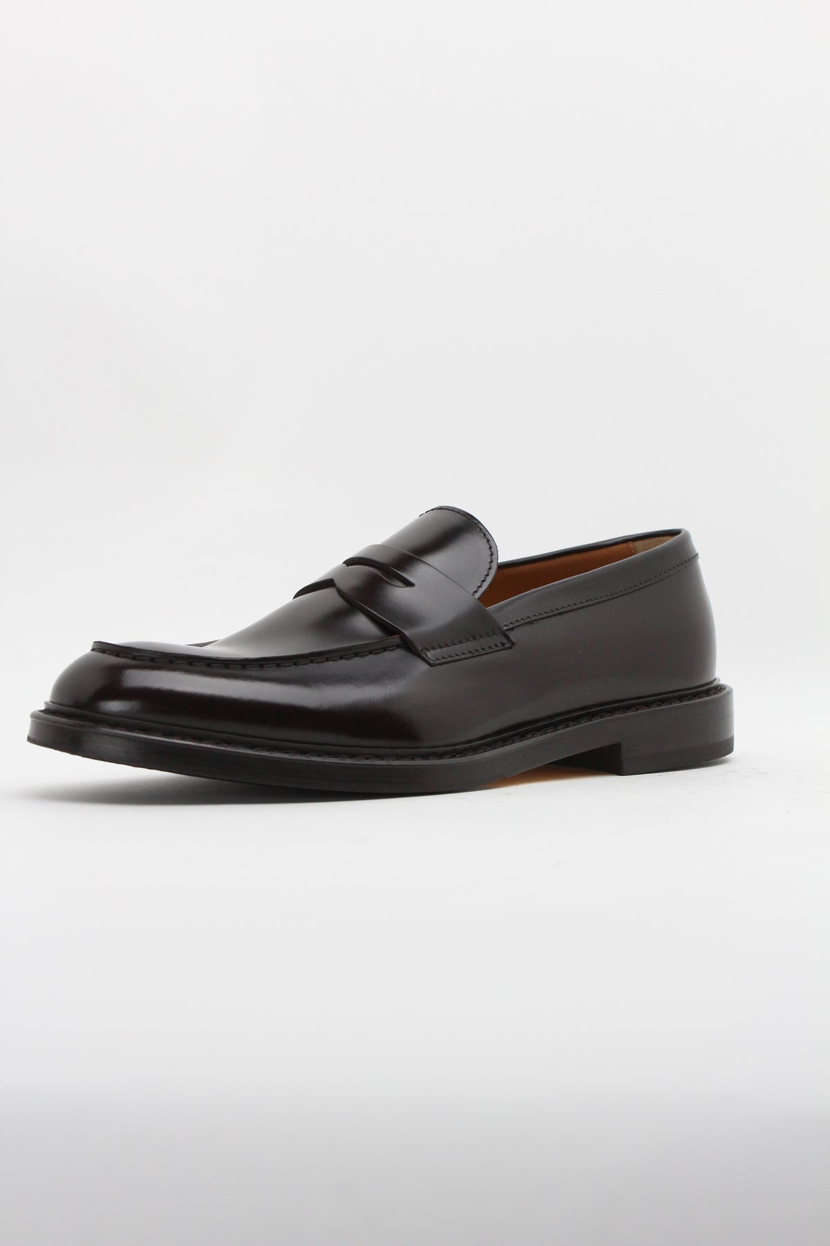 DU2528SIEWUF007TM02 MOCASSINO PENNY IN PELLE MARRONE-EBANO