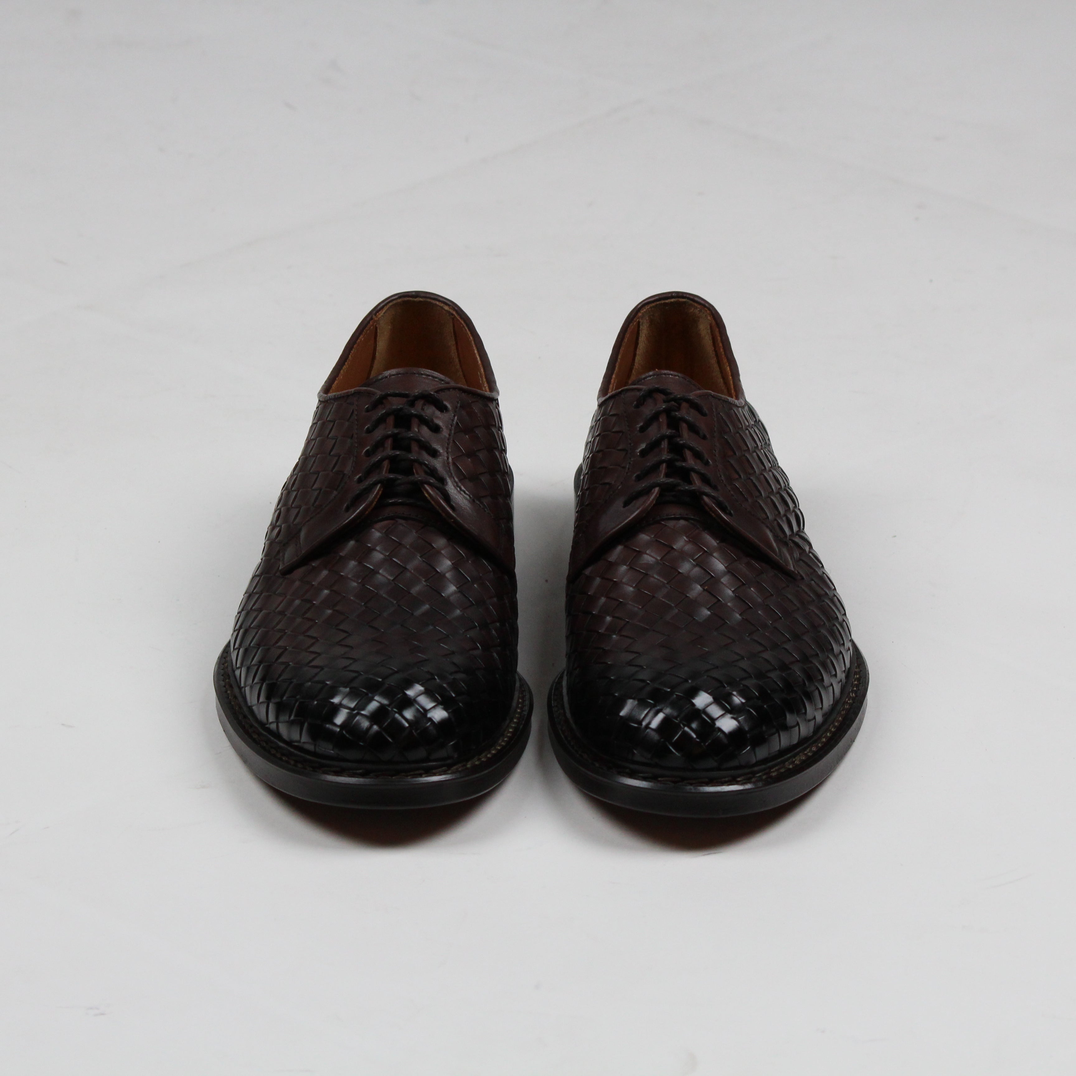 DU3142PHOEUY95TM00 DERBY IN PELLE INTRECCIATA T-MORO
