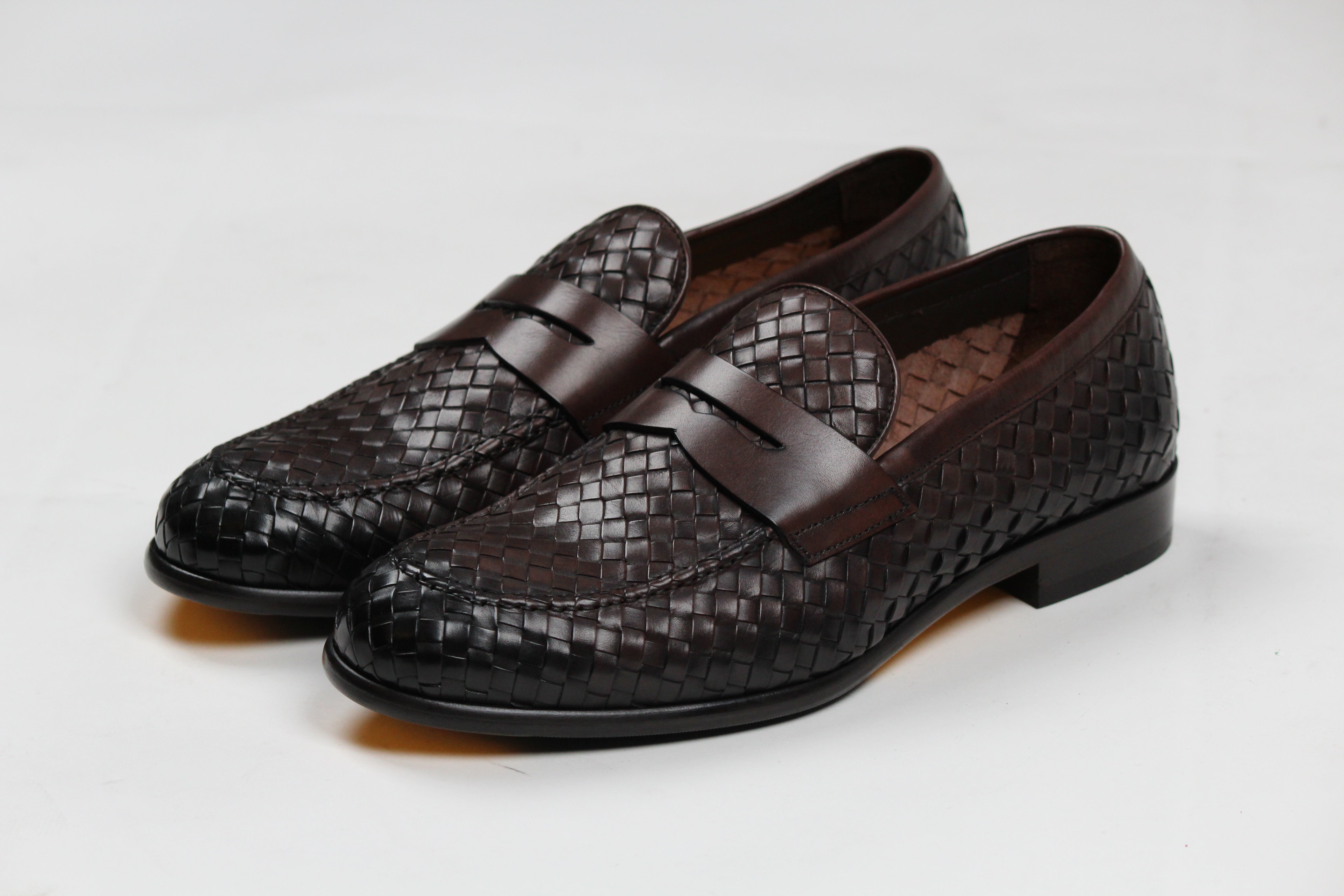 DU3266STRAUY195TM00 MOCASSINO PENNY ADLER INTRECCIATO VERO T-MORO