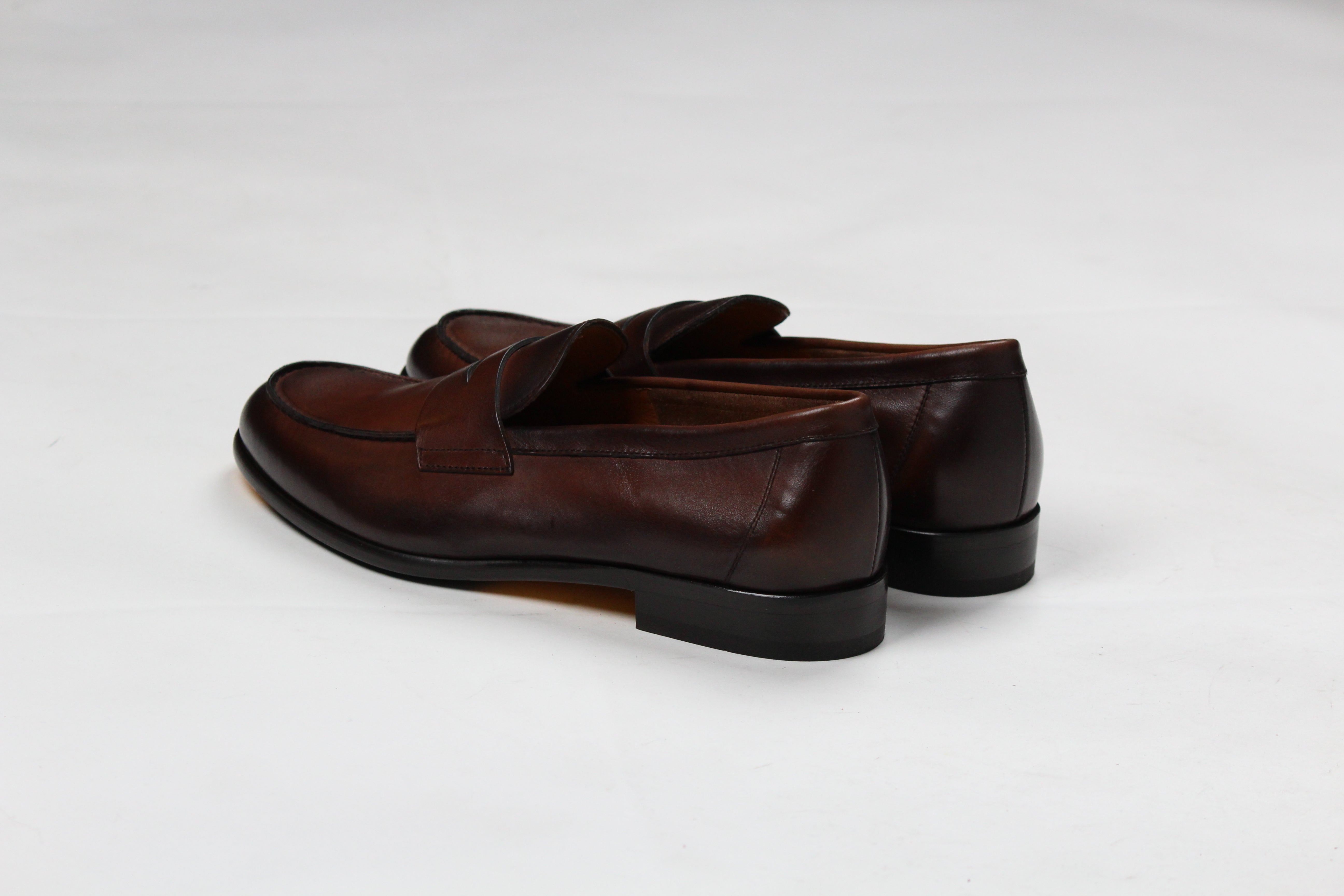 DU3400STRAUY188TM04 MOCASSINO PENNY ADLER IN PELLE T-MORO