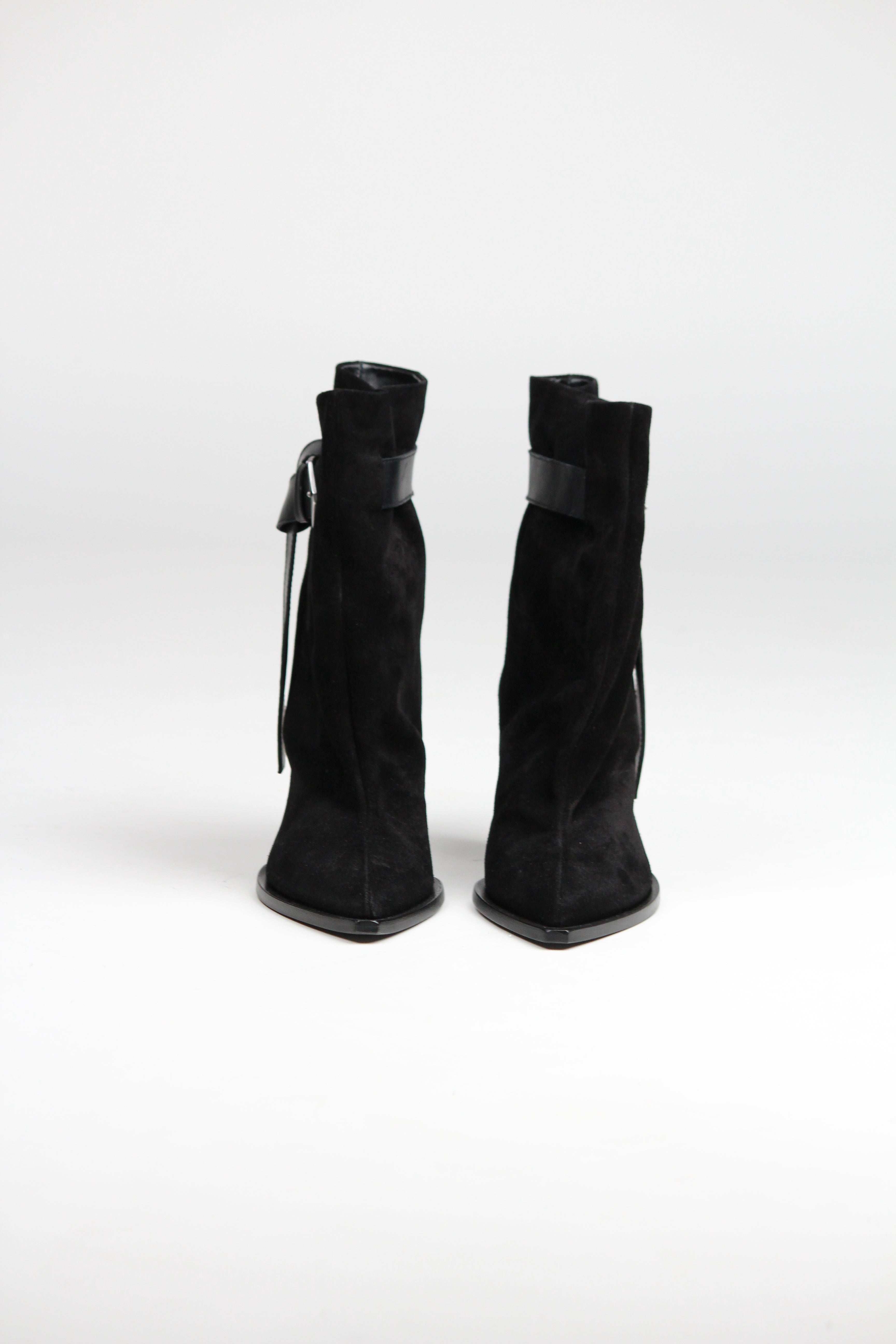E4494 STIVALETTO PEGGY TEXANO NERO