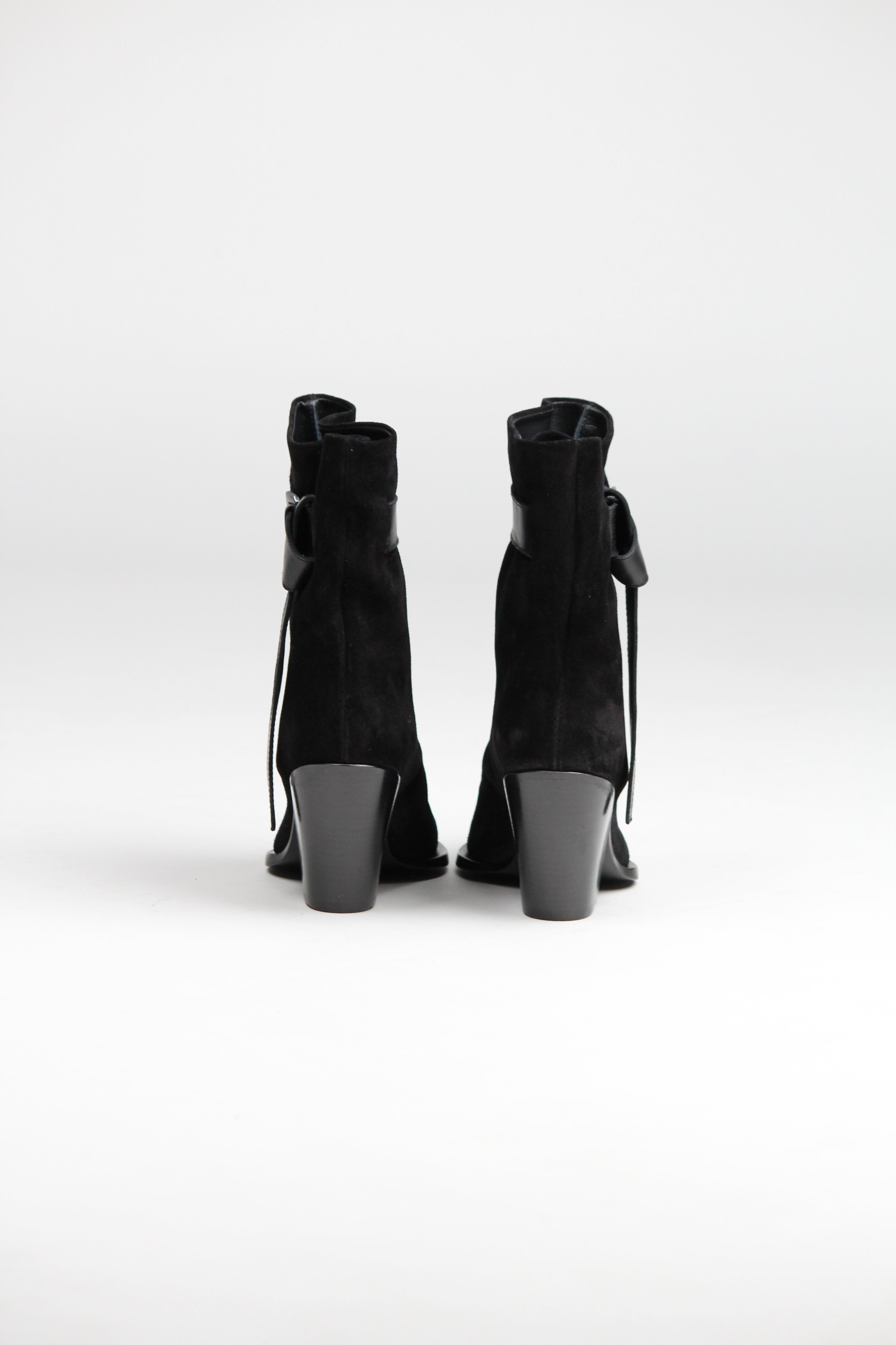 E4494 STIVALETTO PEGGY TEXANO NERO