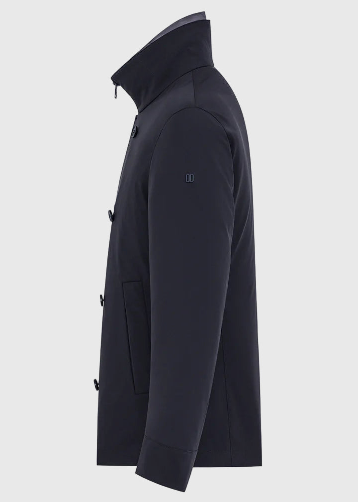 FW25-EDMUND-TORANO 3L PICOT IN TESSUTO CON IMBOTTITURA COLORE GRIGIO ASFALTO