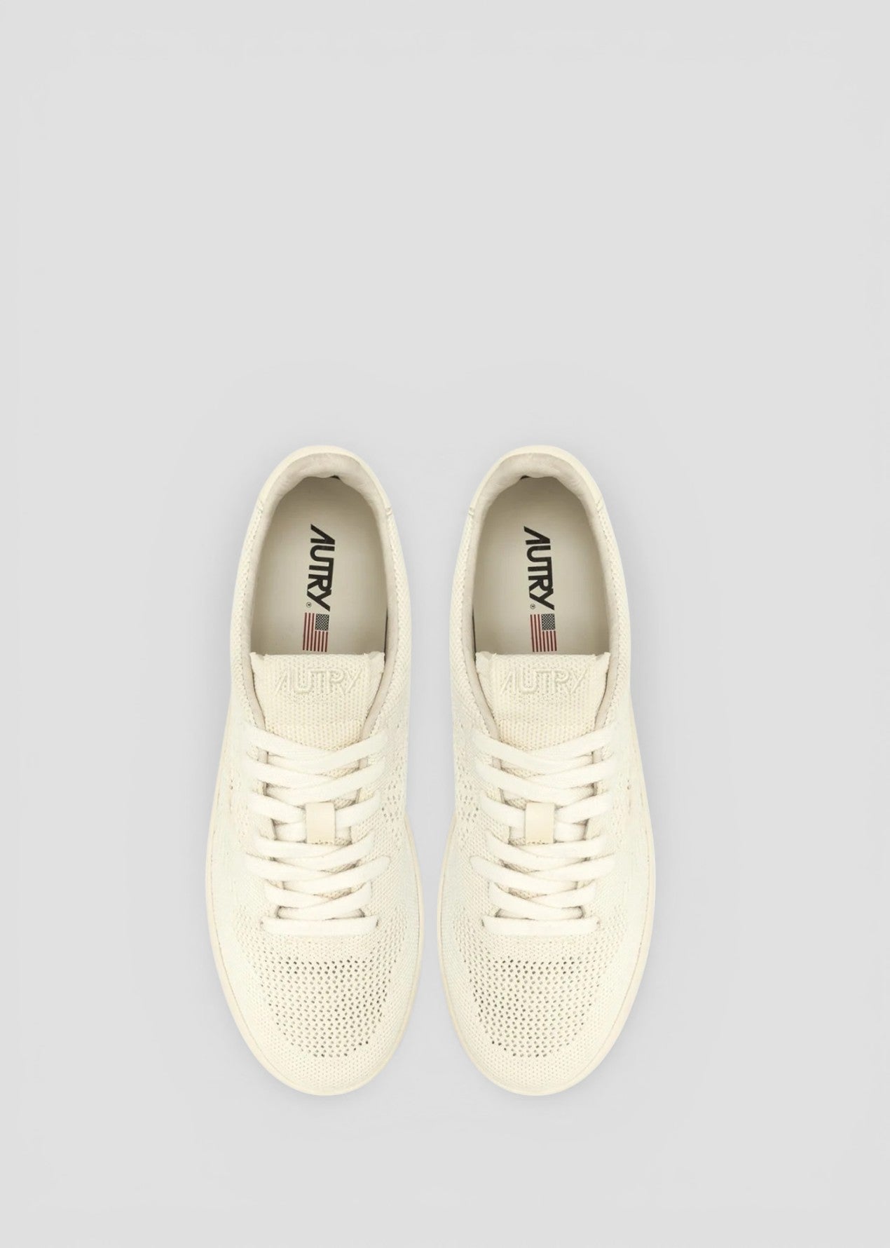 EKLW-KN10 SNEAKERS DONNA EASEKNIT LOW KNIT/LEAT WINTER/WHT