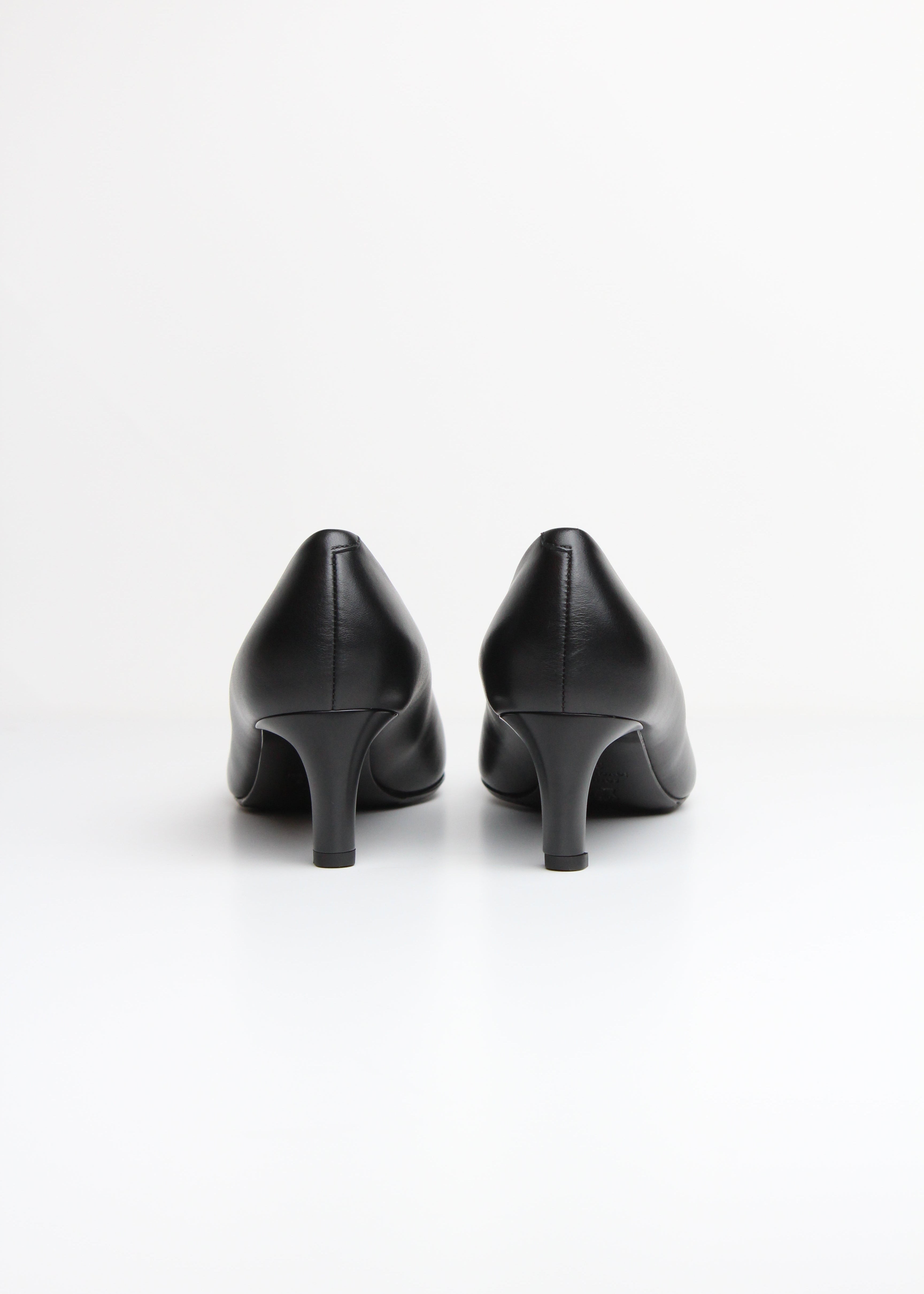 FW25-ELOISA56 DÉCOLLETÉ IN PELLE NERA