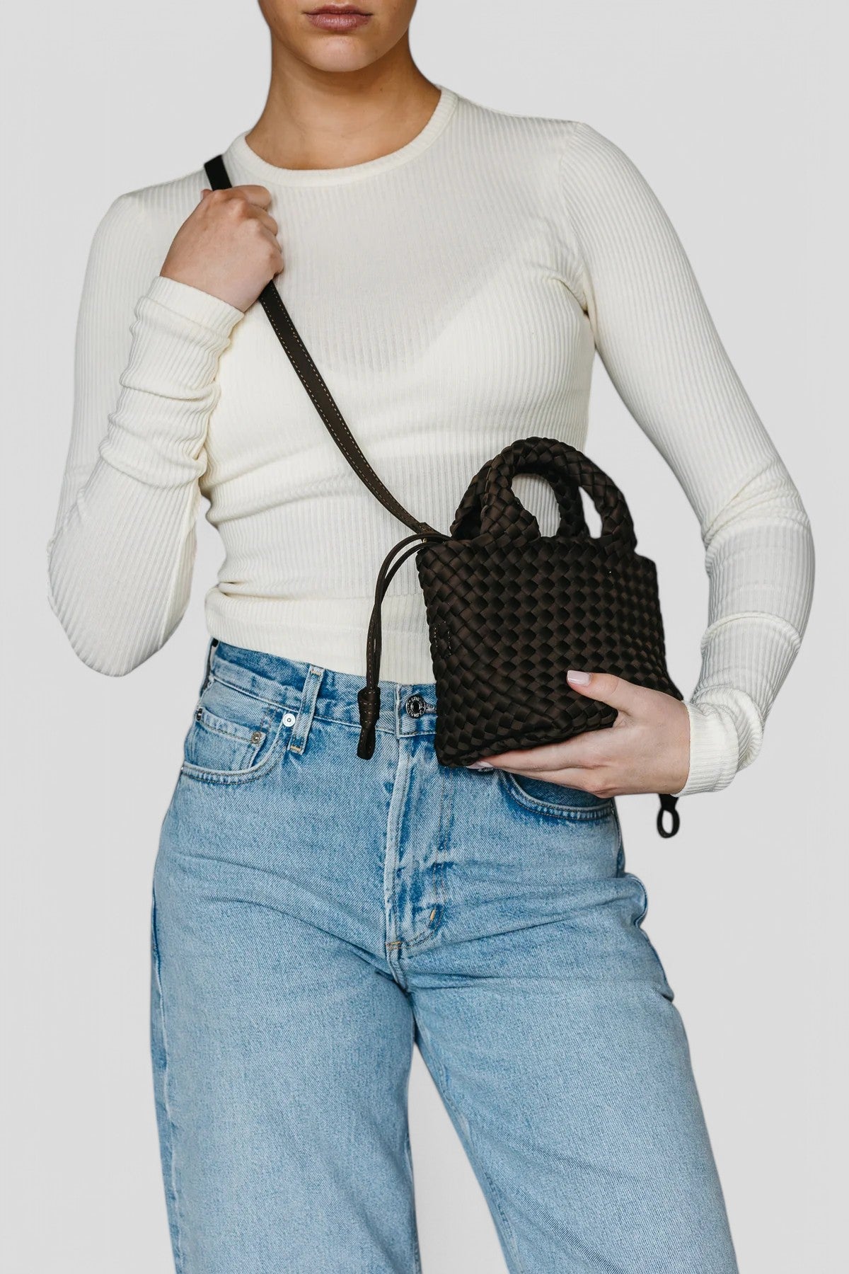 MRR18399.022 BORSA IN NEOPRENE MINI COLORE BROWN