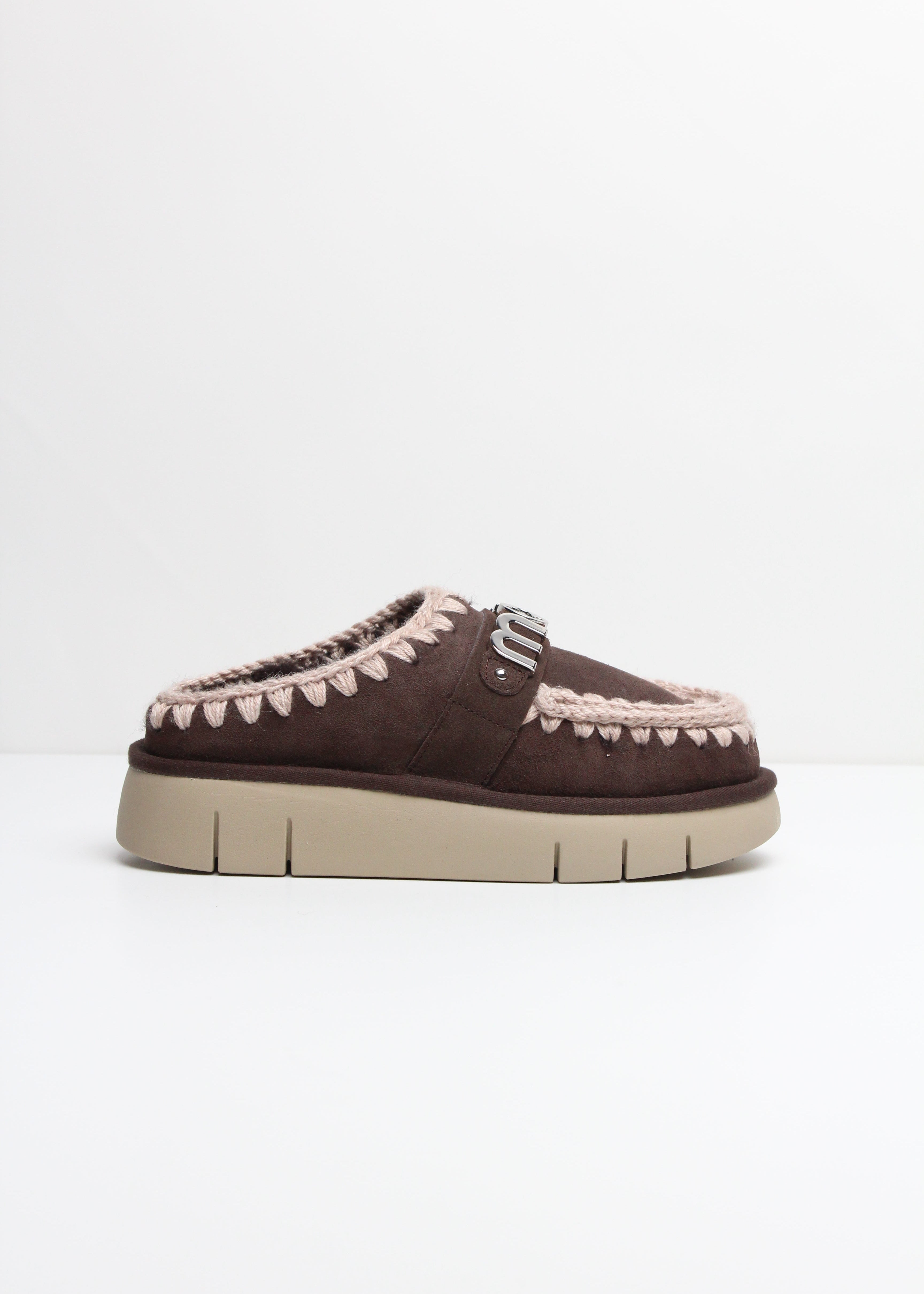 FW25-MU-FW531001A BOUNCE CLOG METAL LOGO COLORE MOCHA