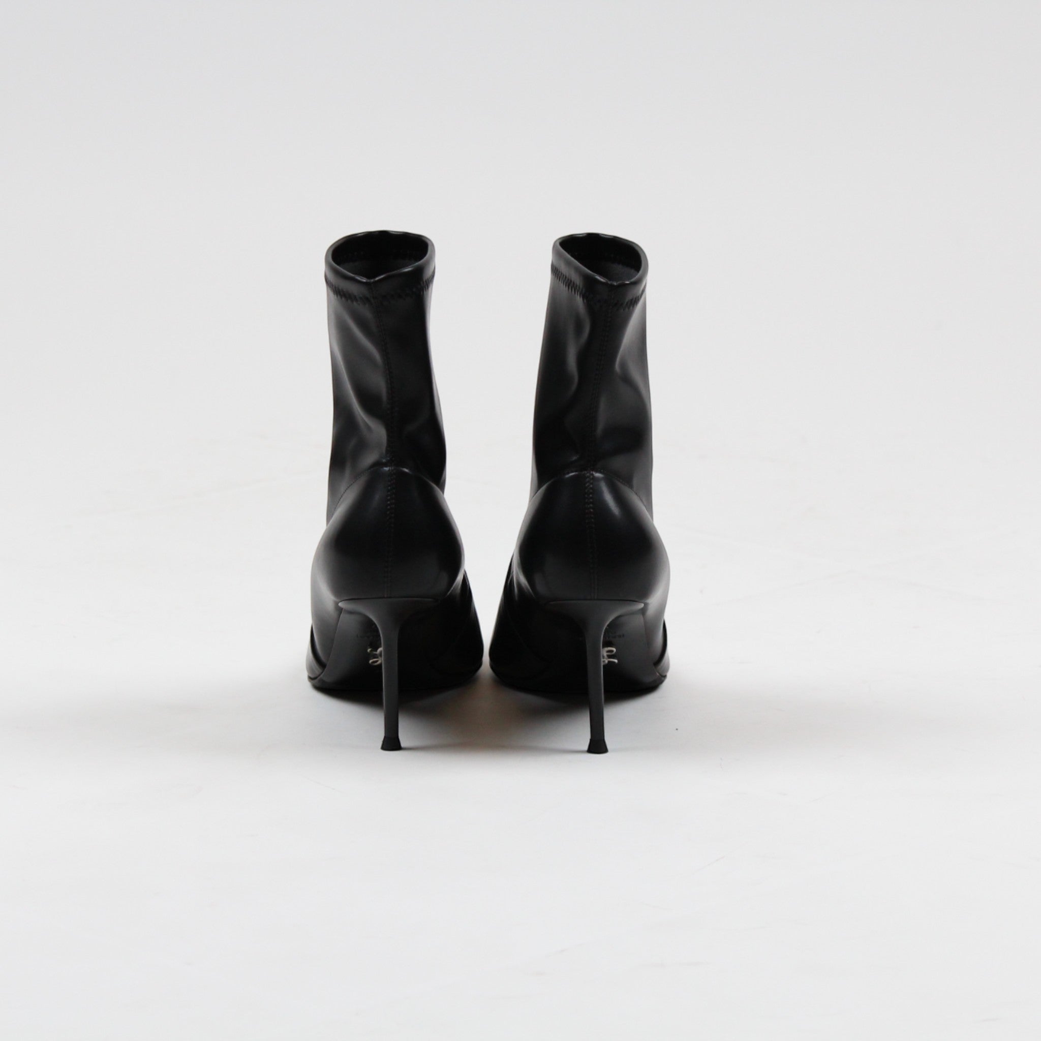 TRONCHETTO GALLIA5-PU ARLY NERO ELAST.CON ACCESSORIO SULLA PUNTA IN ACCIAIO