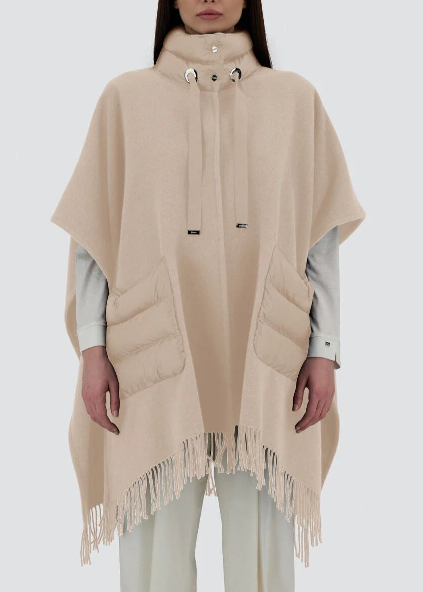 FW25-GC00066DR PONCHO WARMY COLORE CHANTILLY