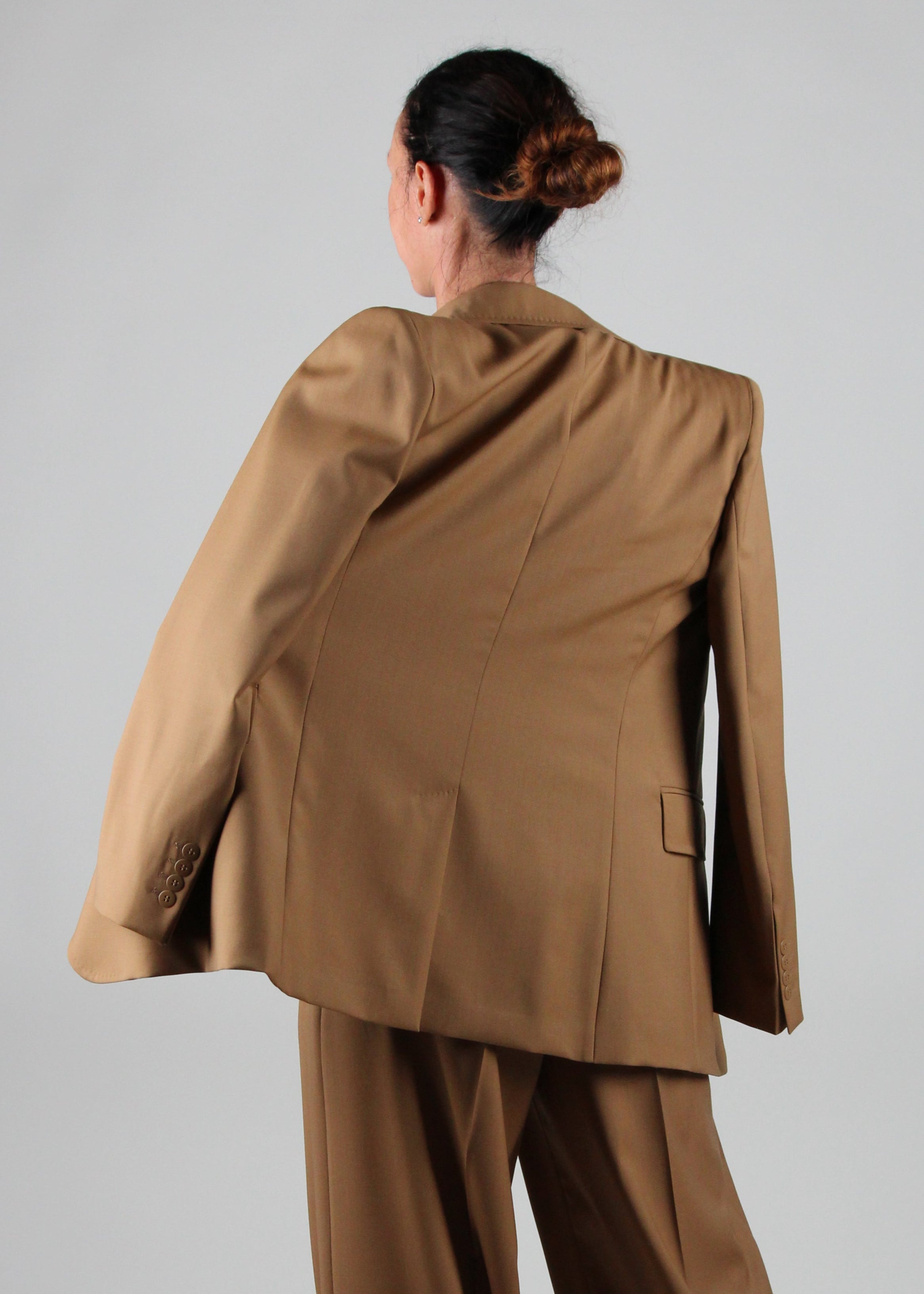 FW25-2526046101-026 NICE BLAZER IN TELA DI LANA VISONE