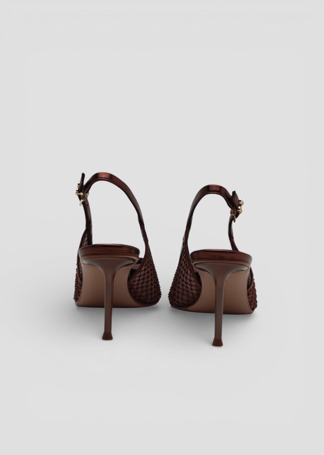 SS26-GRETA6 SLINGBACK GILI PELLE MARRONE
