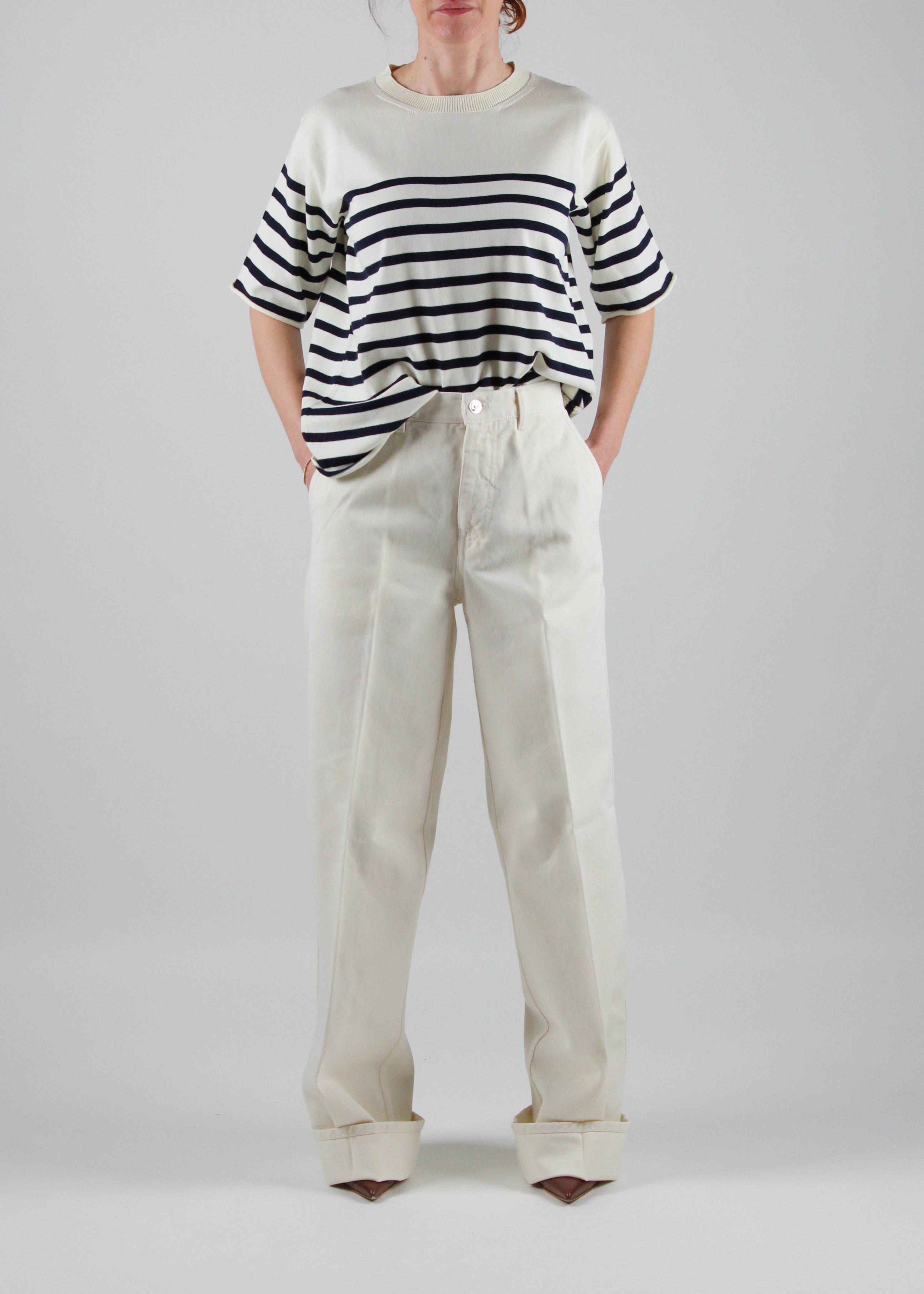SS25-OL16-U47-ECRU-TINTO-OLD JEANS MICOL BOYFRIEND