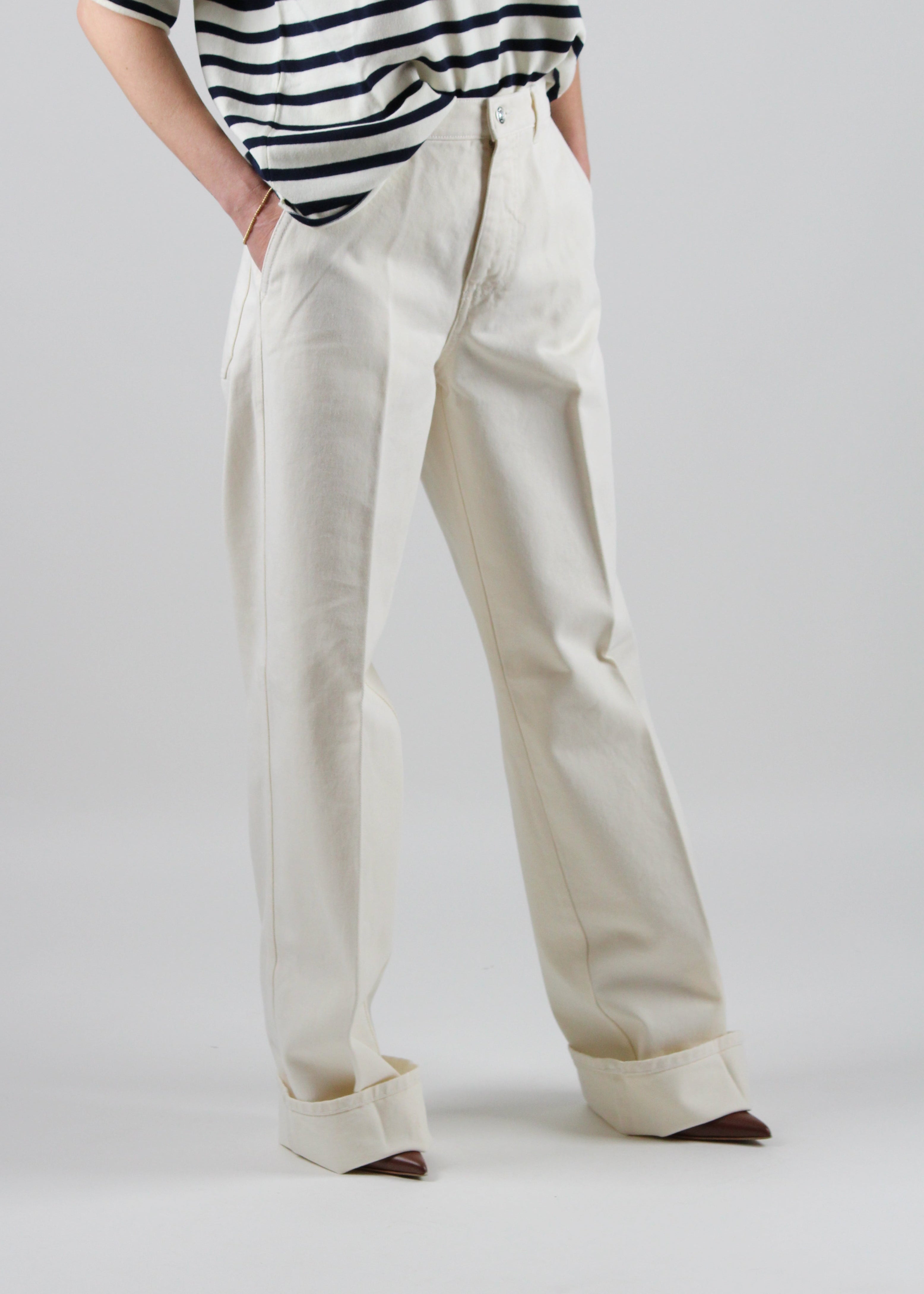 SS25-OL16-U47-ECRU-TINTO-OLD JEANS MICOL BOYFRIEND