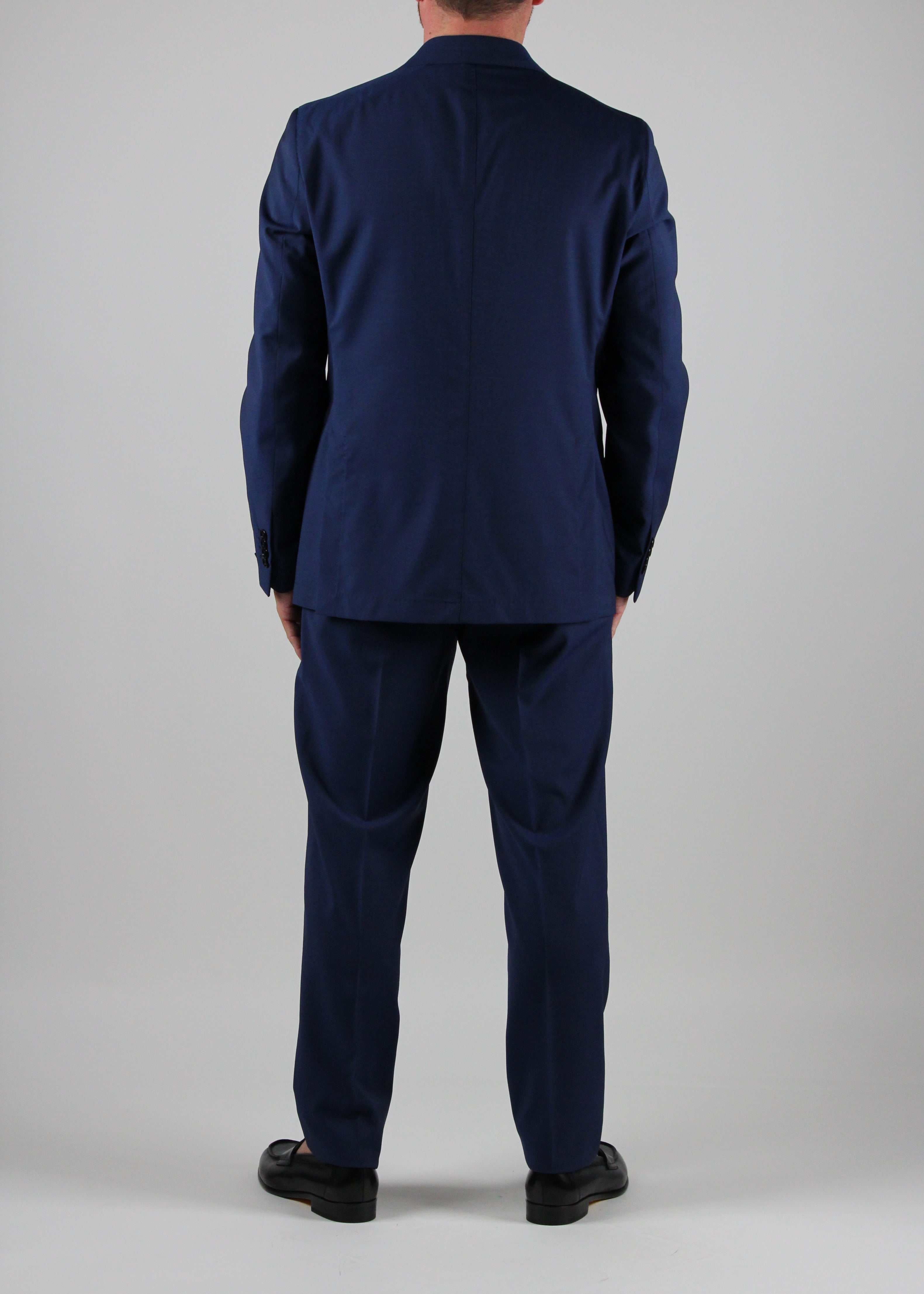 ABITO PAVIA MONOPETTO IN FRESCO DI LANA COLORE BLU