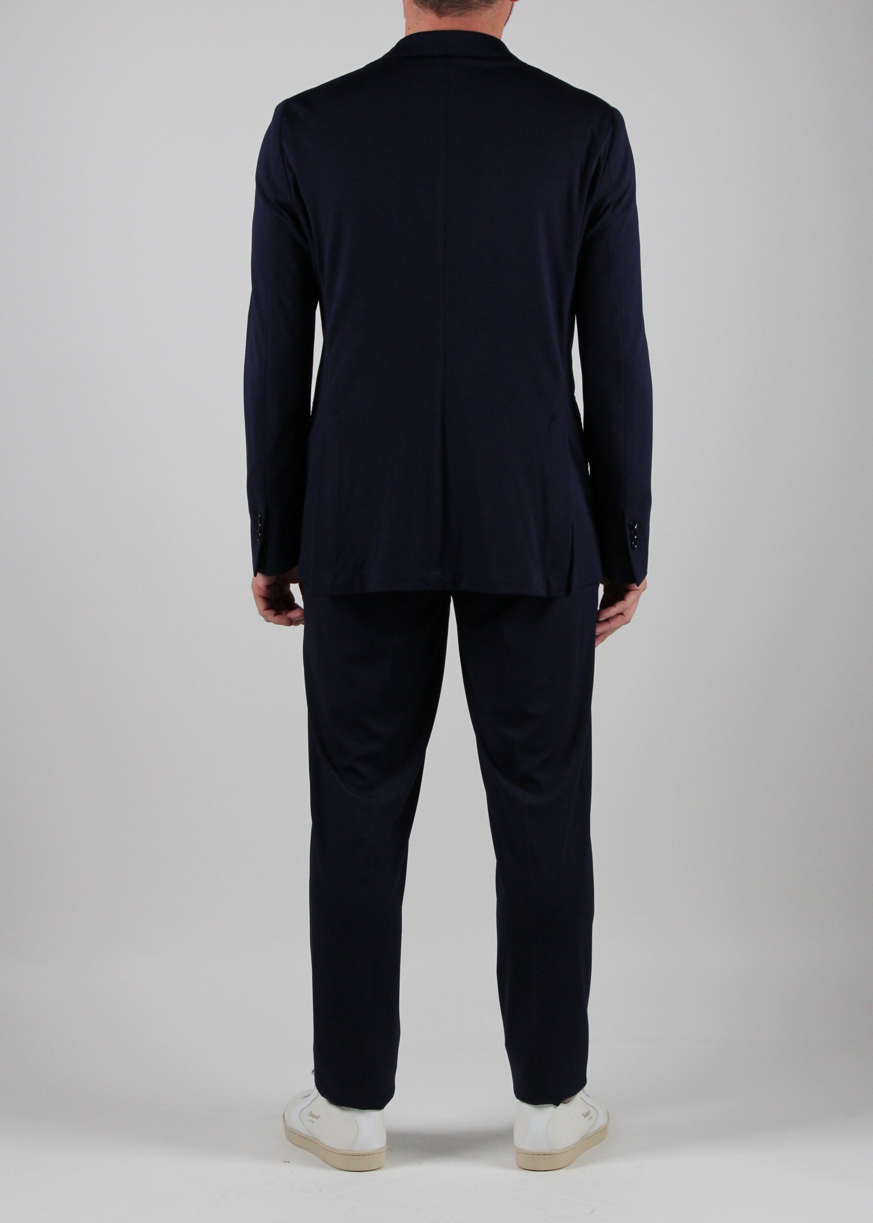 ABITO SARONNO MONOPETTO IN TESSUTO TECNICO COLORE BLU NAVY