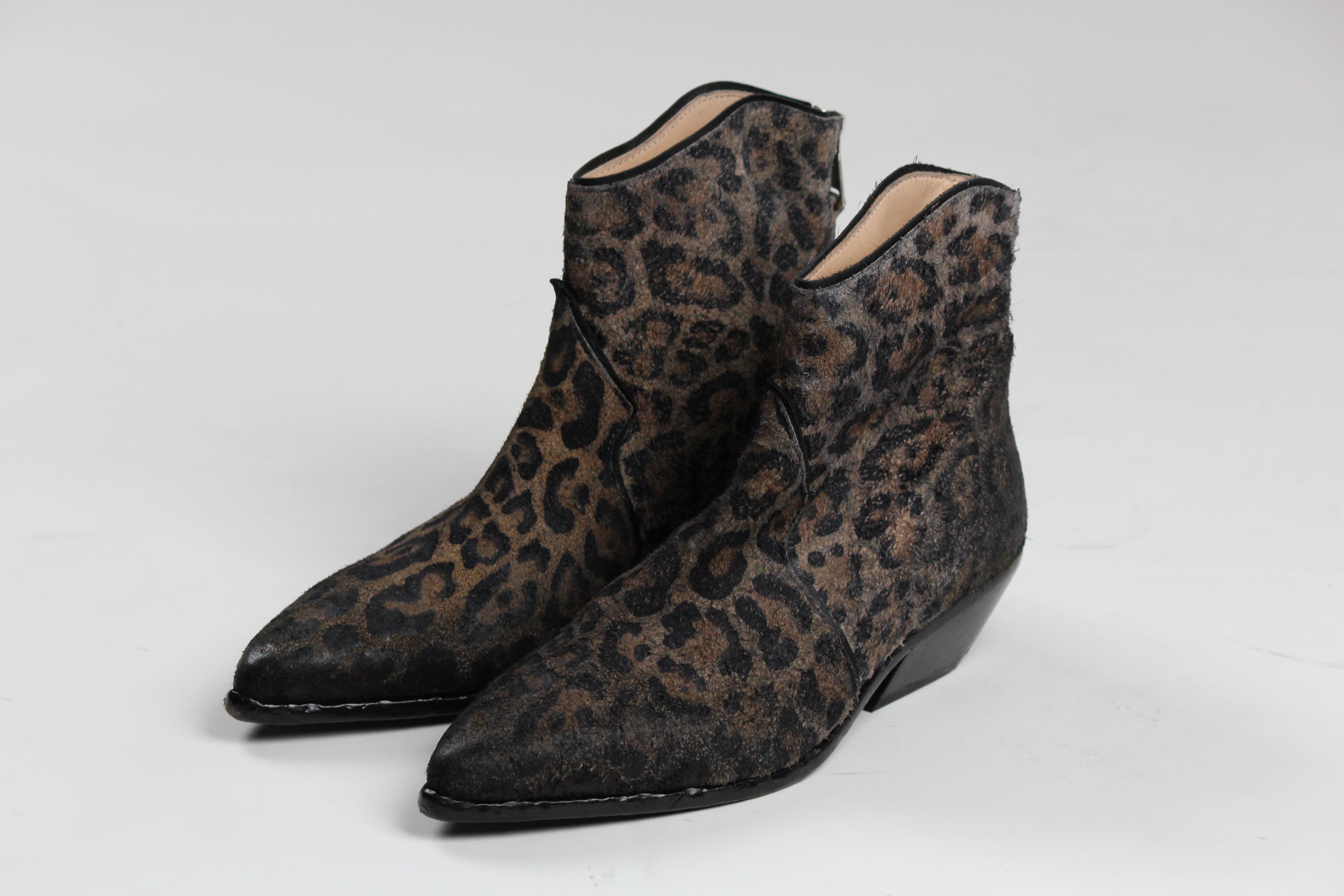 E4236 TRONCHETTO SCAMOSCIATO LEOPARD