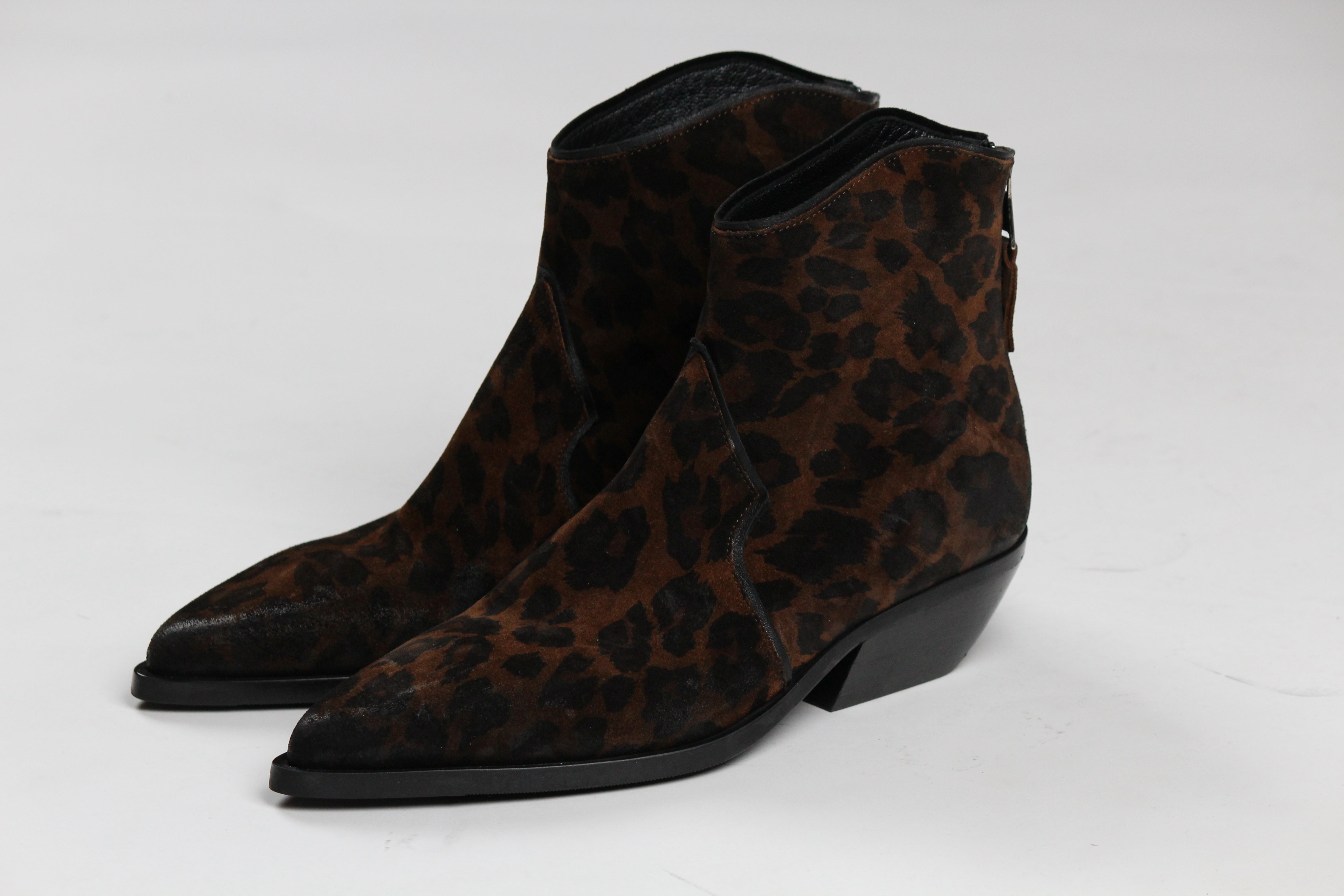 E4023 TrONCHETTO TEXANO BASSO LEOPARD