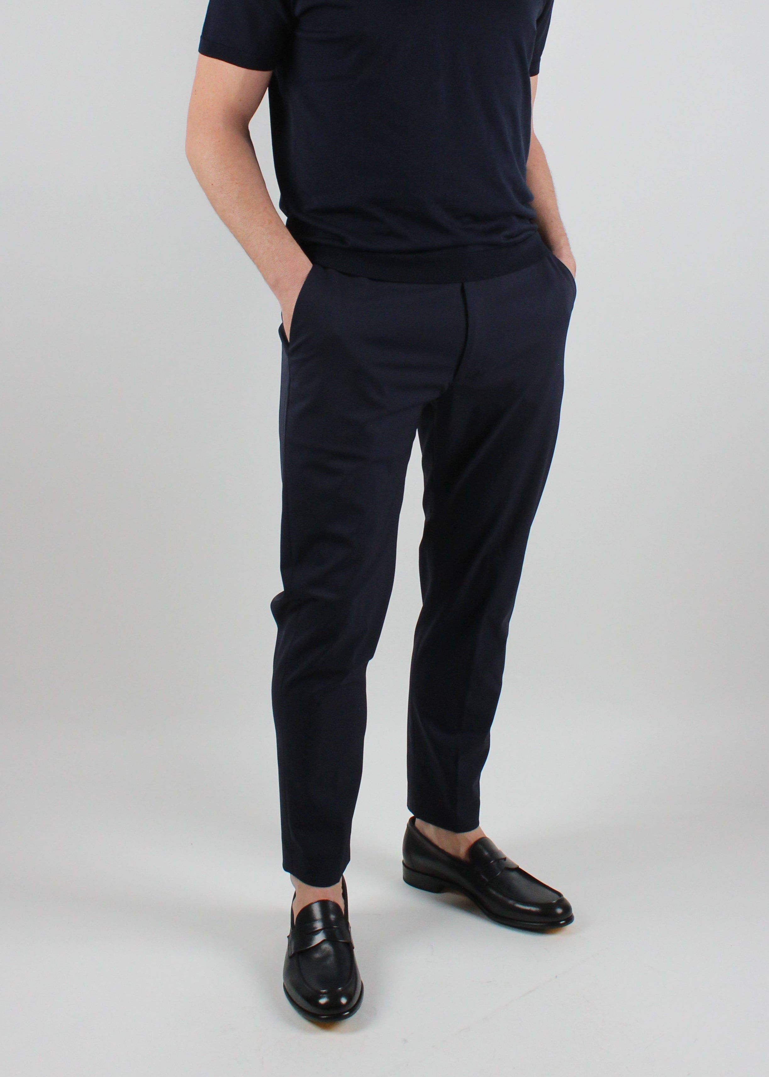 SS25-YO70-S70-BLU NAVY PANTALONE YOGA JOGGY