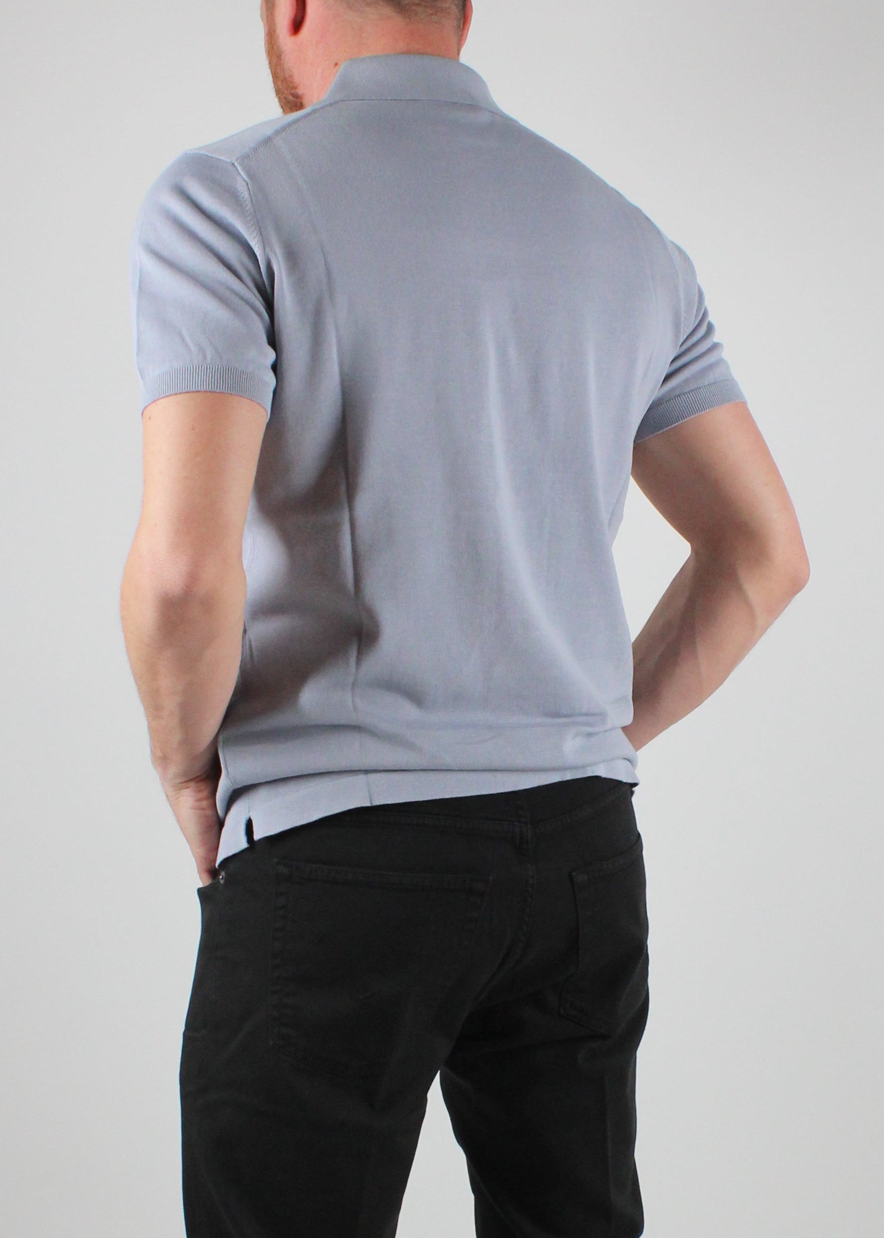SS25-1034-26-214 POLO MANICA CORTA IN COTONE COLORE 214 POLVERE