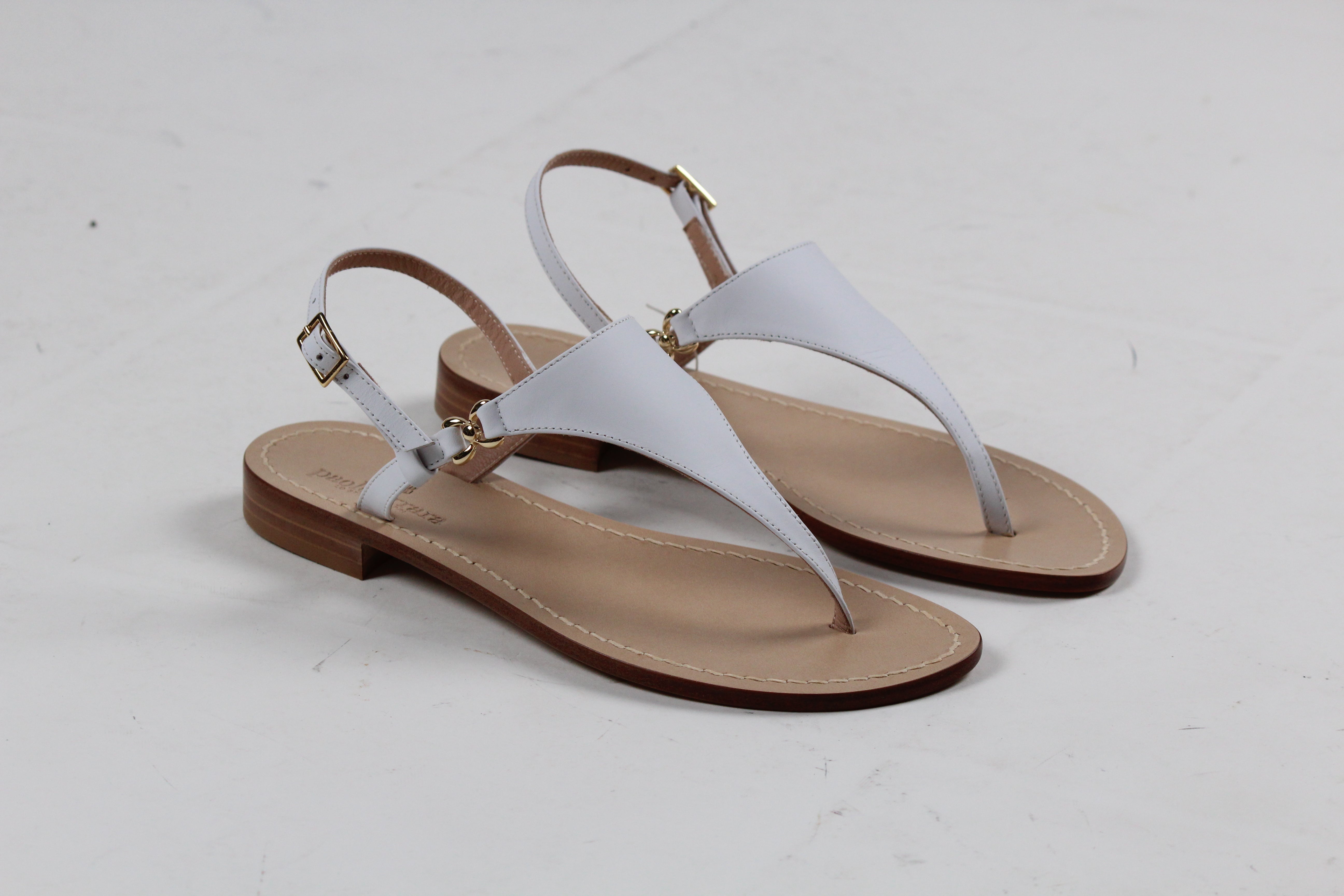 SS25-0721/C-T15 SANDALO CAPRESE IN NAPPA. BIANCO