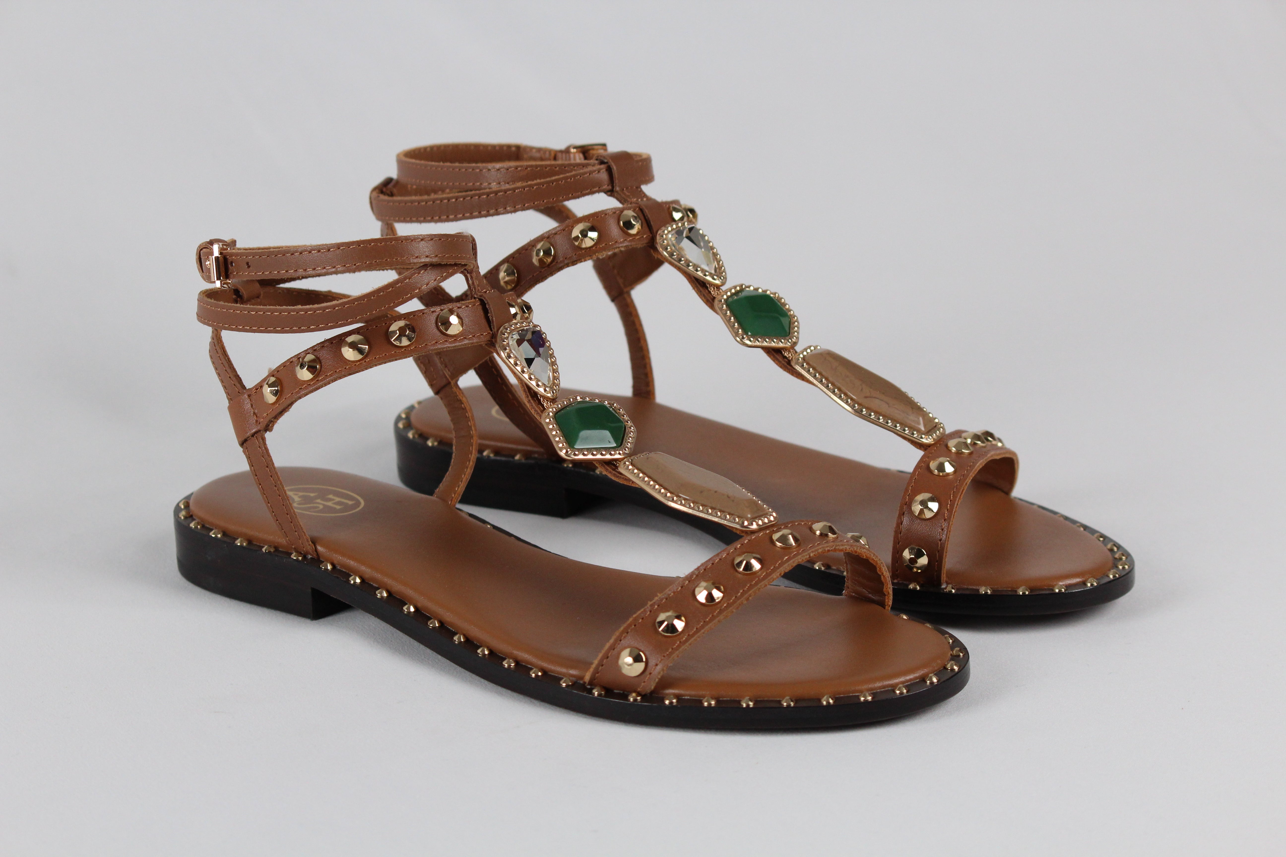 SANDALO PENNY01. GIOIELLO IN PELLE CUOIO