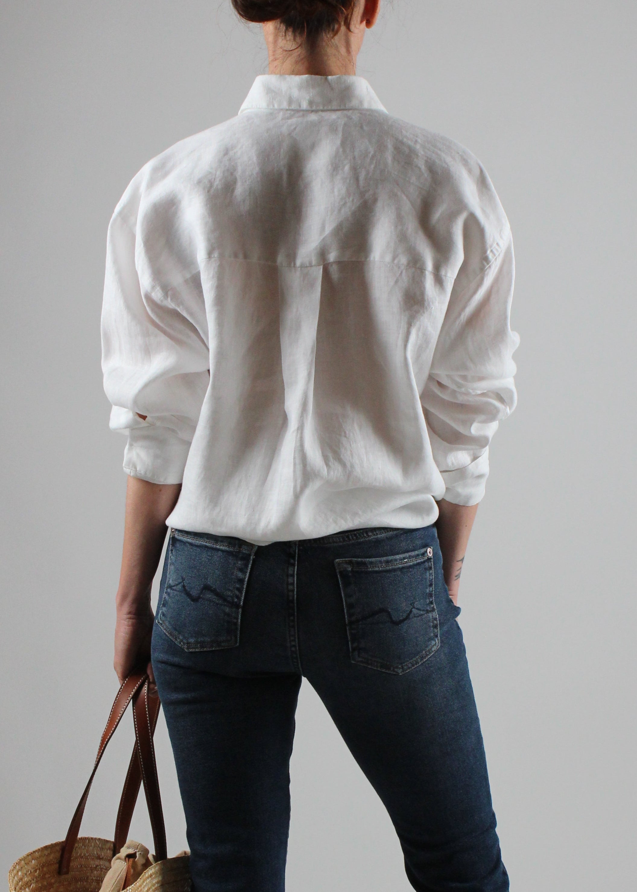 1109/85112 CAMICIA DALIA IN LINO COLORE BIANCO 001