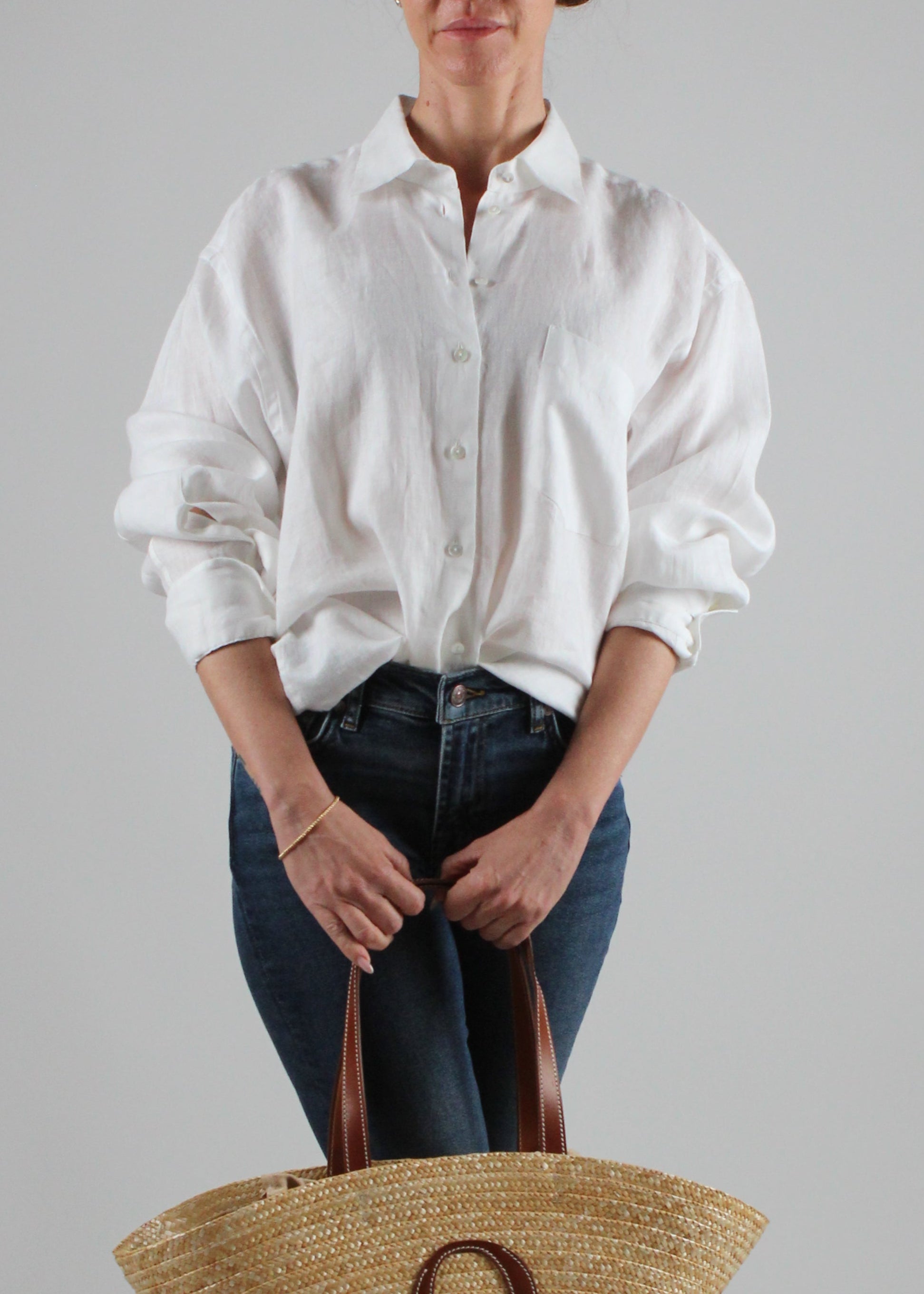 1109/85112 CAMICIA DALIA IN LINO COLORE BIANCO 001