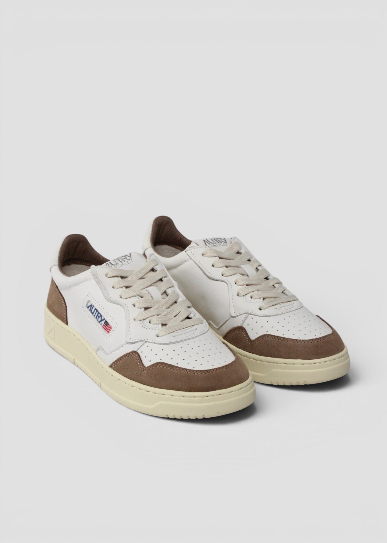 AULW-GS43 SNEAKERS DONNA MEDALIST GOAT/SUEDE WHT/TABACCO