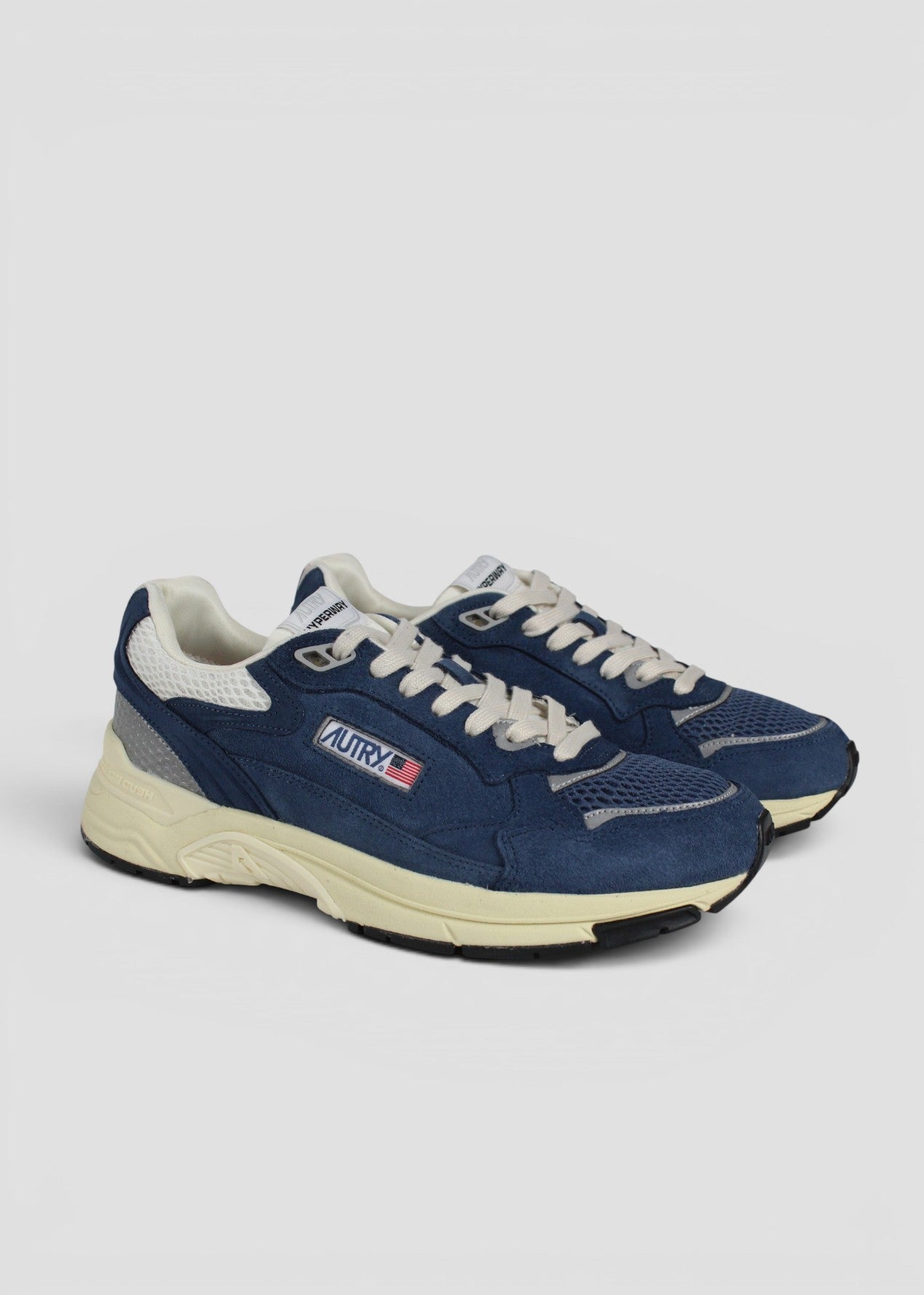 HYLM-UM09 SNEAKERS HUPERWAY SUEDE/MESH WHT/GREY