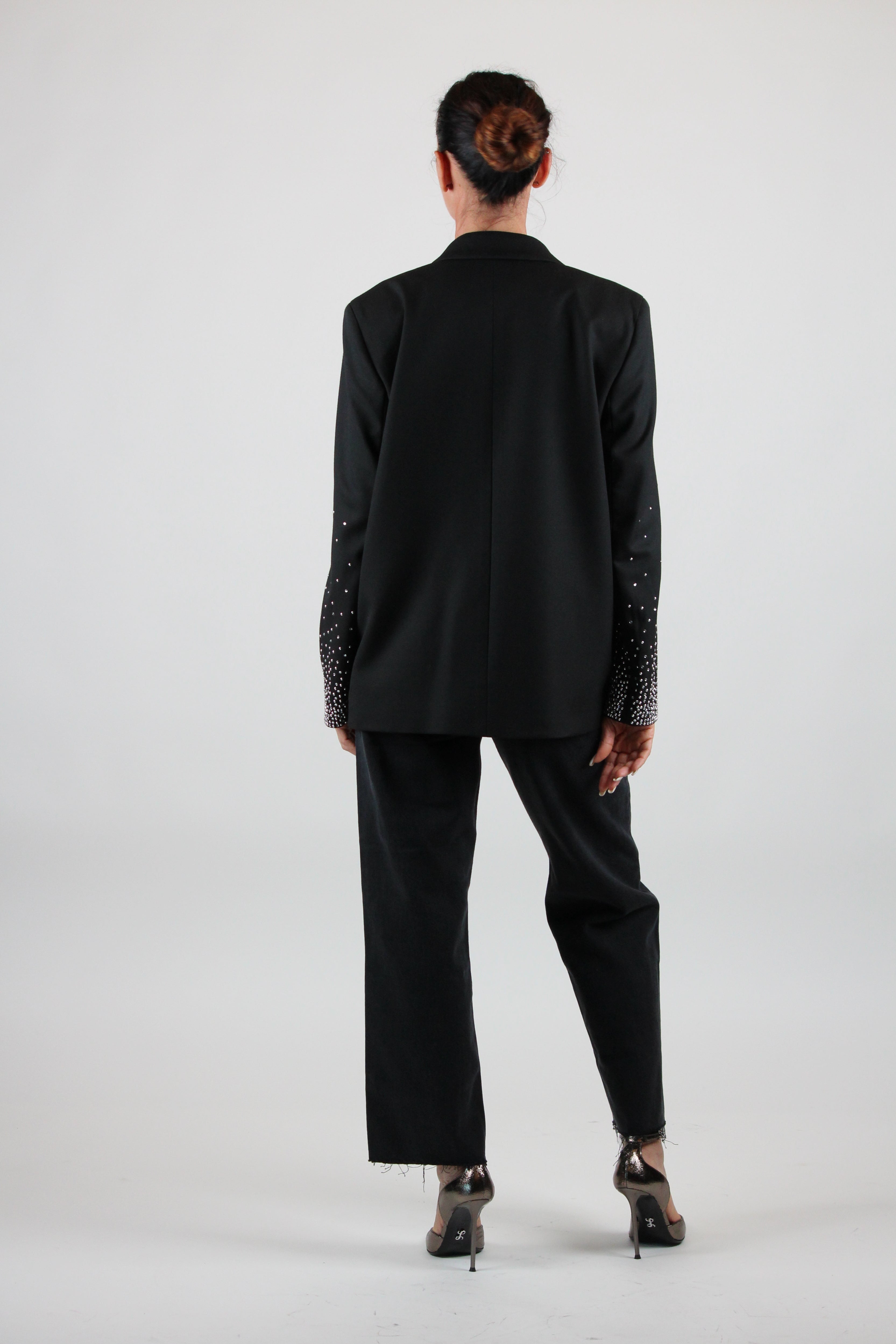 FW25-2523046152-007 BURANO BLAZER DRITTO STRETCH - NERO