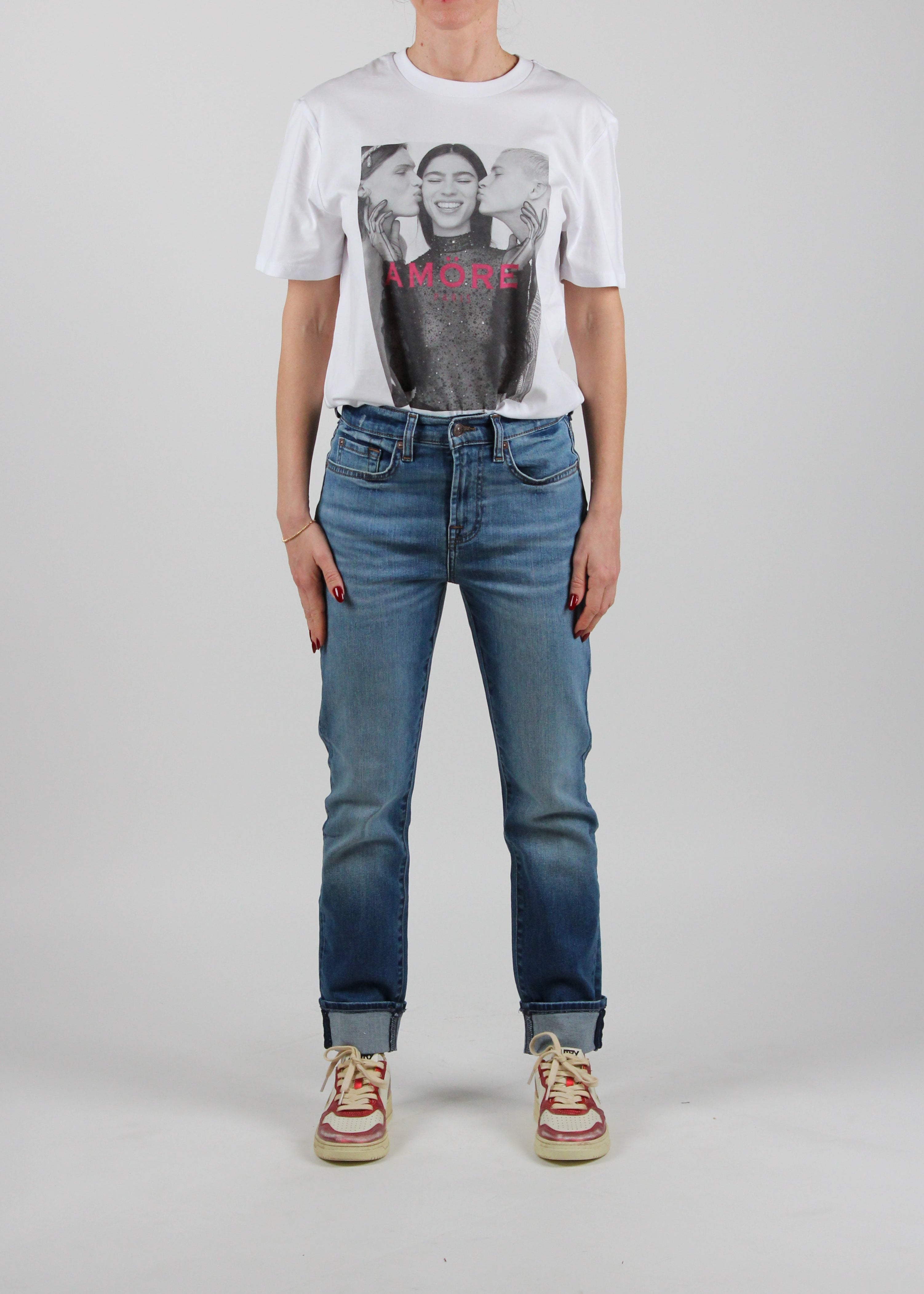 JSDT44A0GV JEANS BLU MID RELAXED SKINNY GROOVY