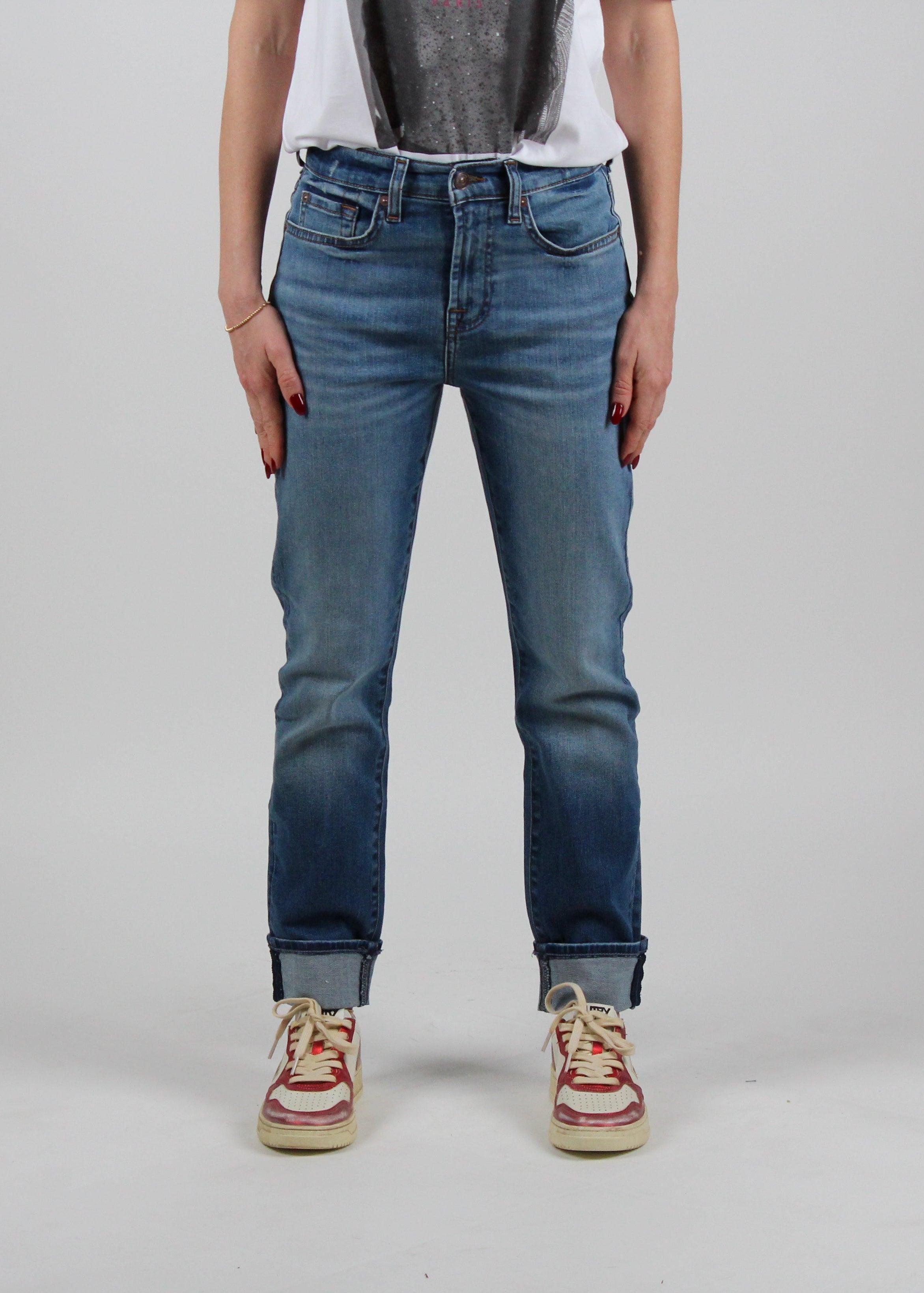 JSDT44A0GV JEANS BLU MID RELAXED SKINNY GROOVY
