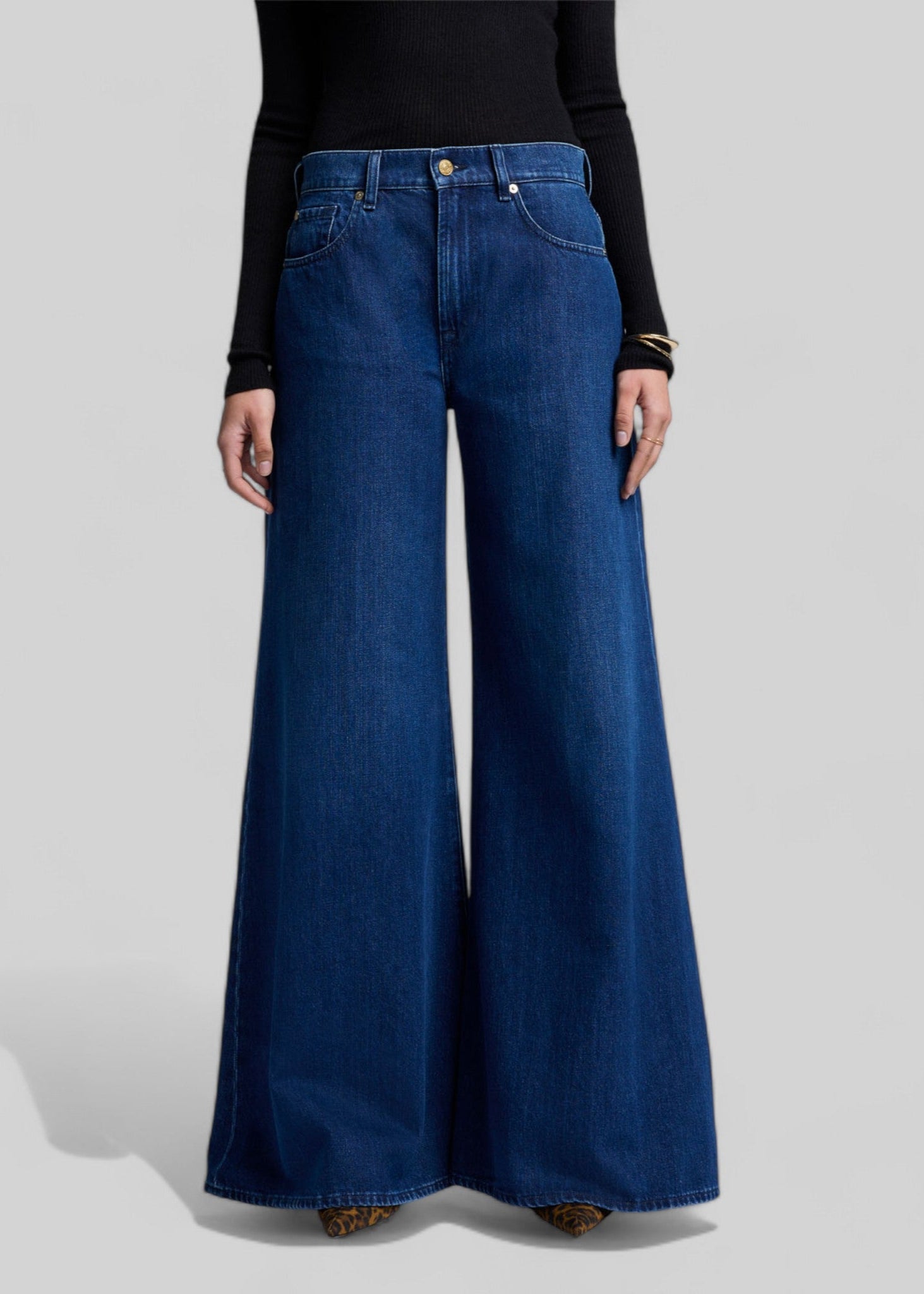 WIDE LEG JEANS A VITA ALTA. MOD. JSWW5550R