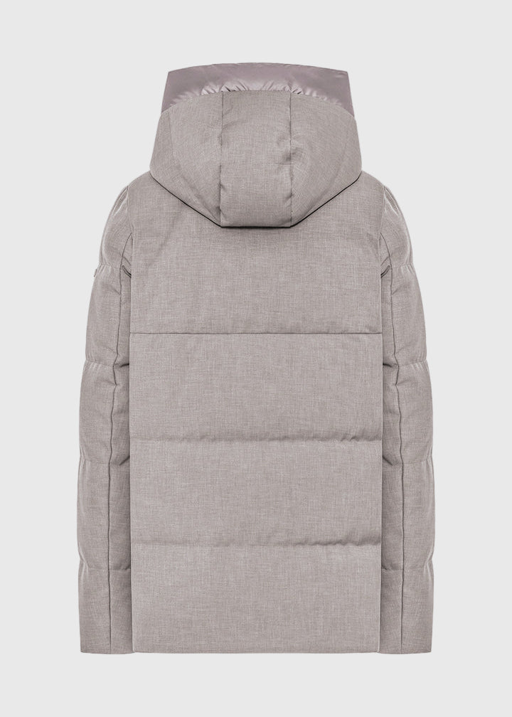 FW25LOTTIE-SORAGA PIUMINO IN TESSUTO TECNICO DONNA COLORE TOFU