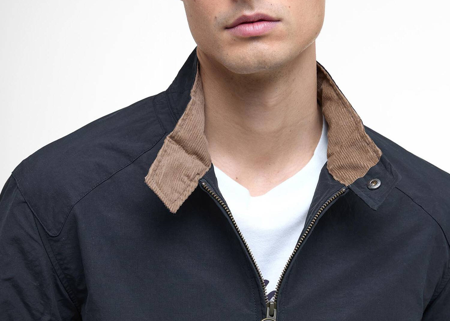 SS26-MCA0427 GIACCA UOMO INTERNATIONAL RECTIFIER HARRINGTON BLU NAVY