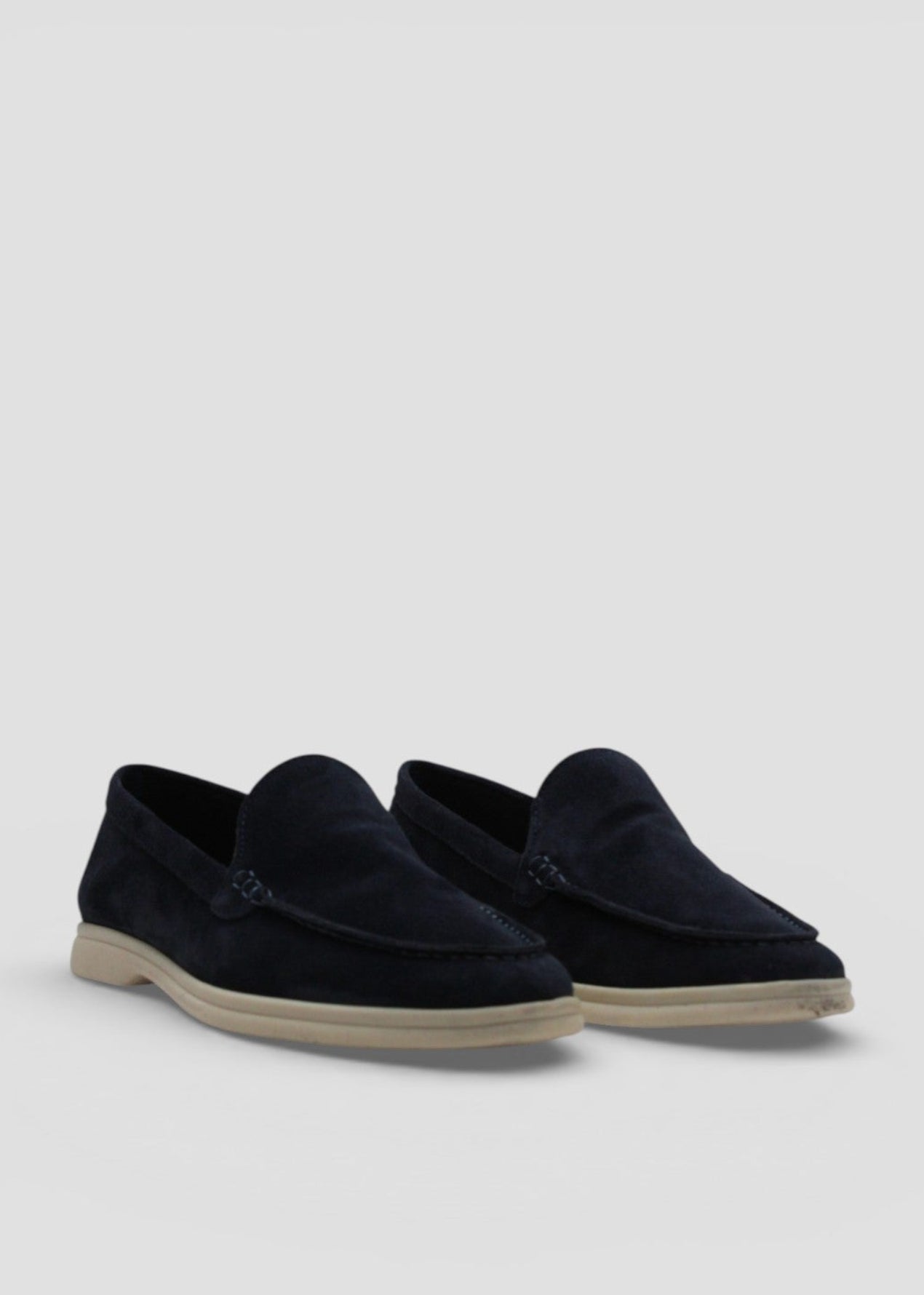 SS26-MOCASSINO UOMO IN CAMOSCIO BLU NOTTE