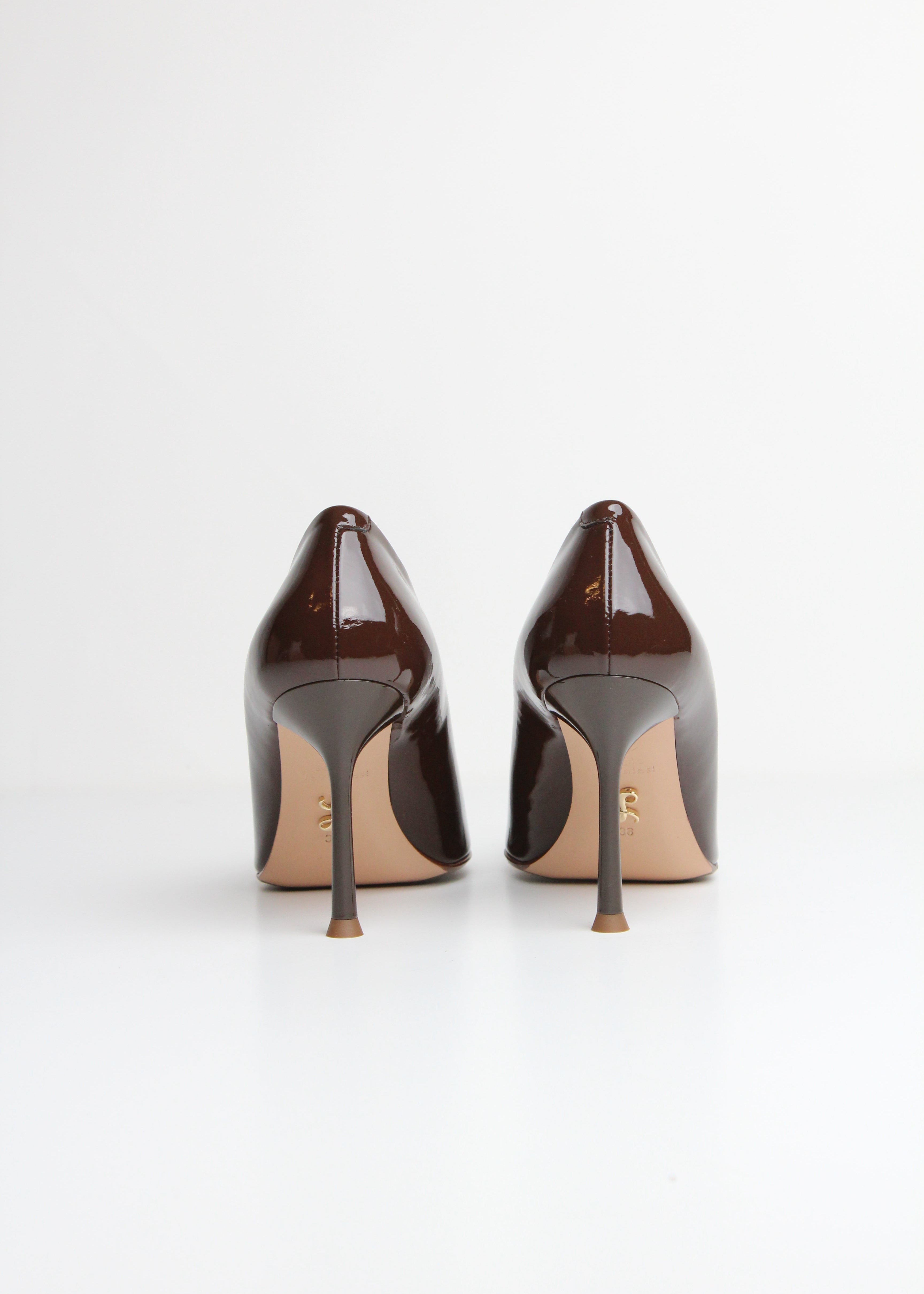 FW25-MODERNA56 DÉCOLLETÉ IN VERNICE DARK BROWN